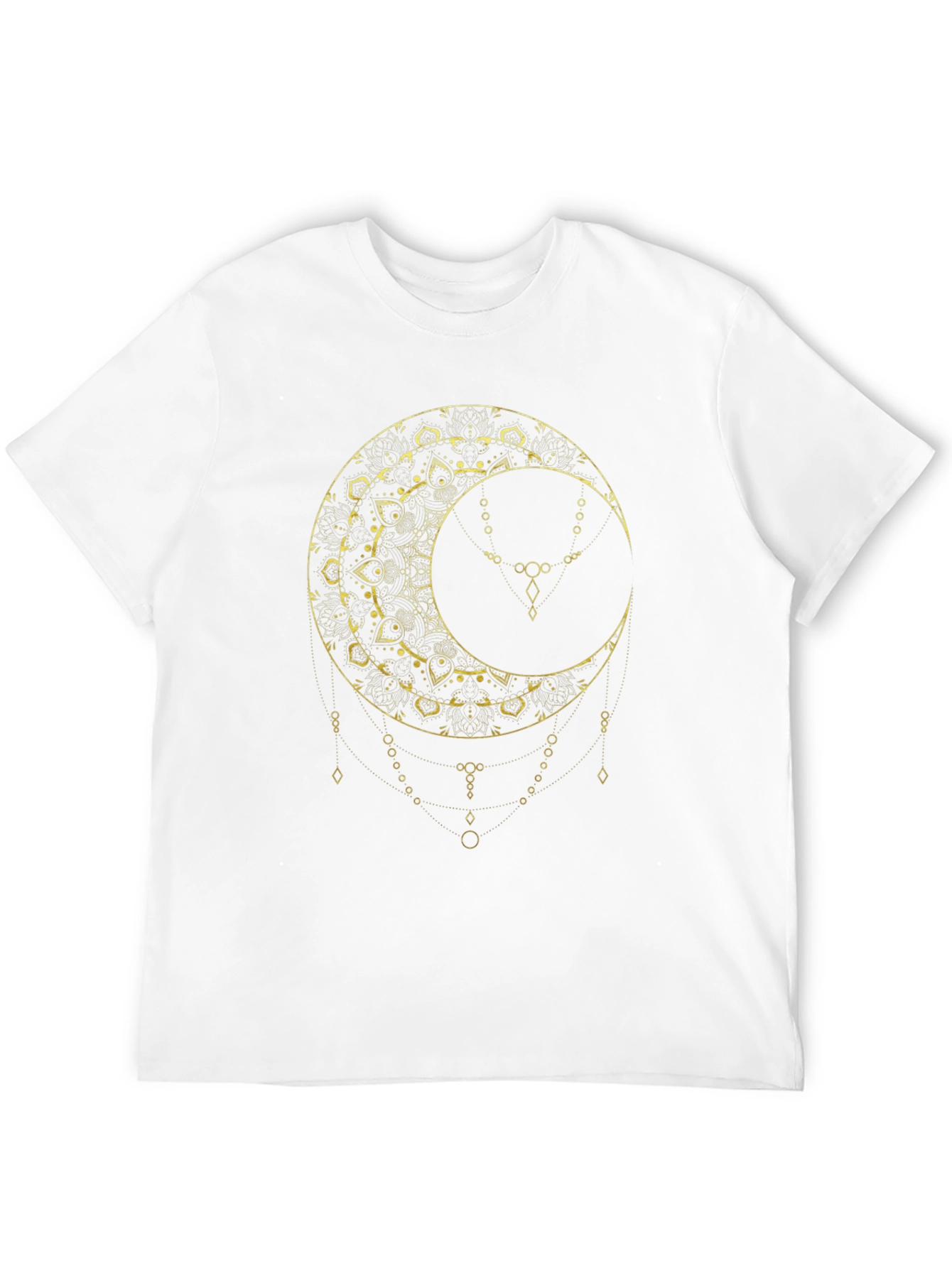 Celestial Moon Graphic Tee - Stylish Black T-Shirt