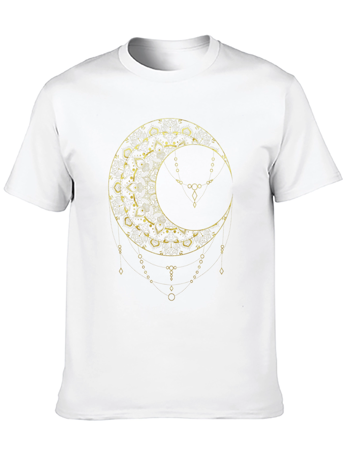 Celestial Moon Graphic Tee - Stylish Black T-Shirt