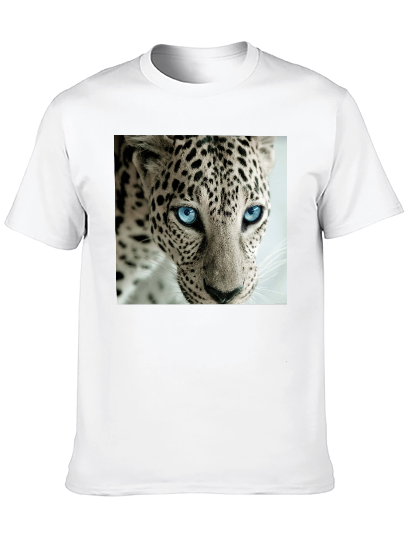 Leopard Face Graphic Print T-Shirt - Cool Animal Tee