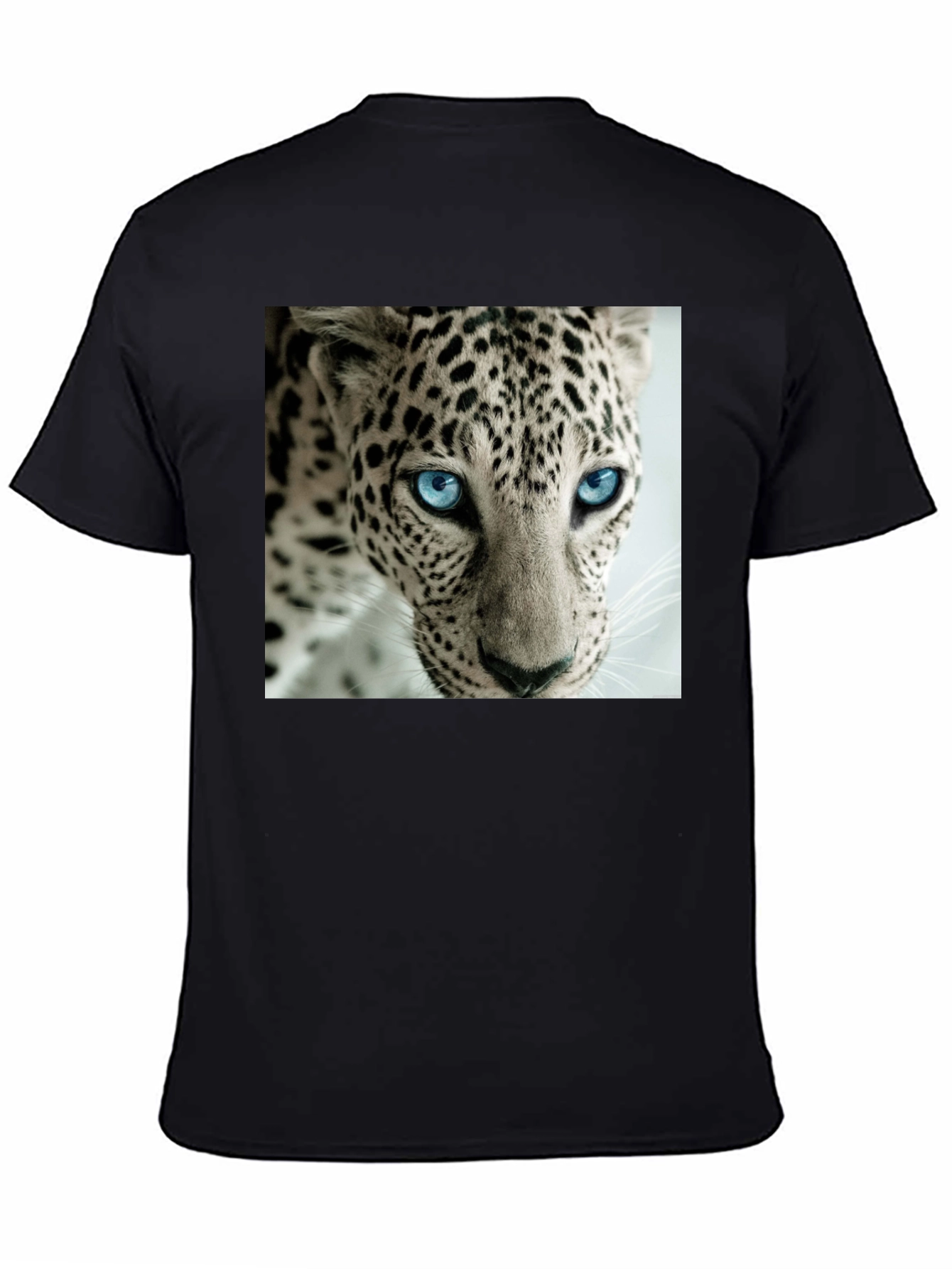 Leopard Face Graphic Print T-Shirt - Cool Animal Tee