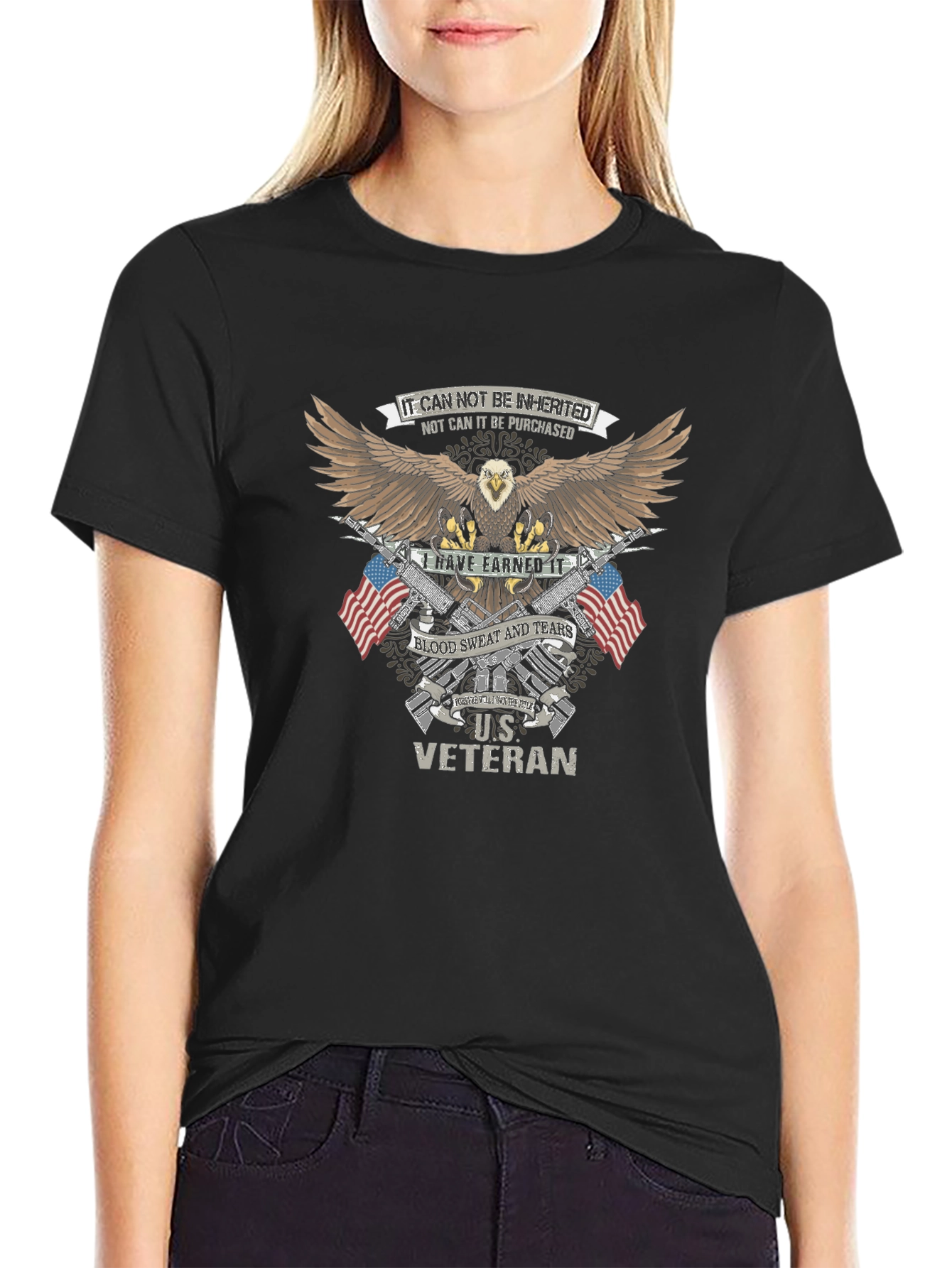 U.S. Veteran Eagle Graphic T-Shirt