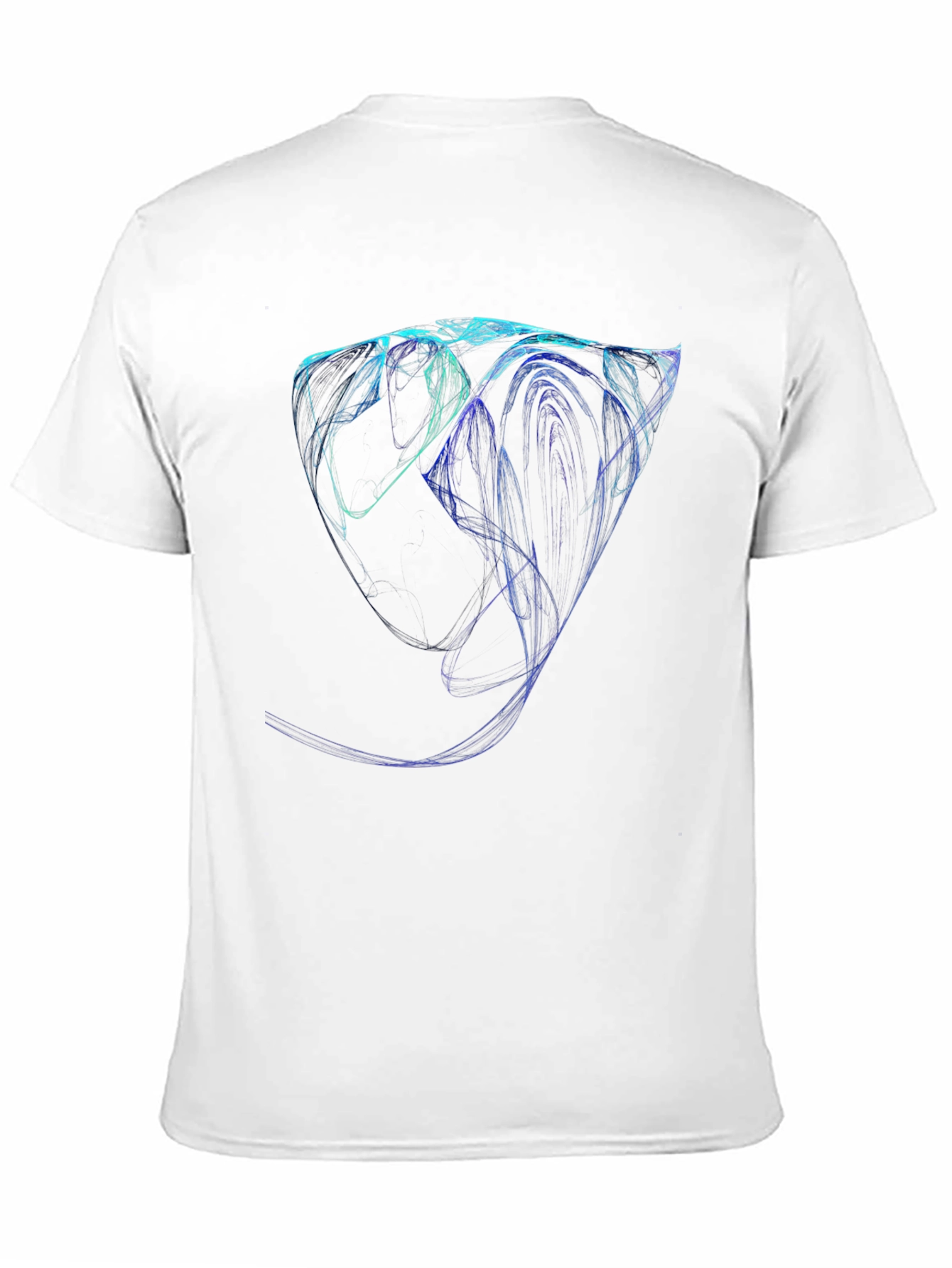 Abstract Lines Black Tee
