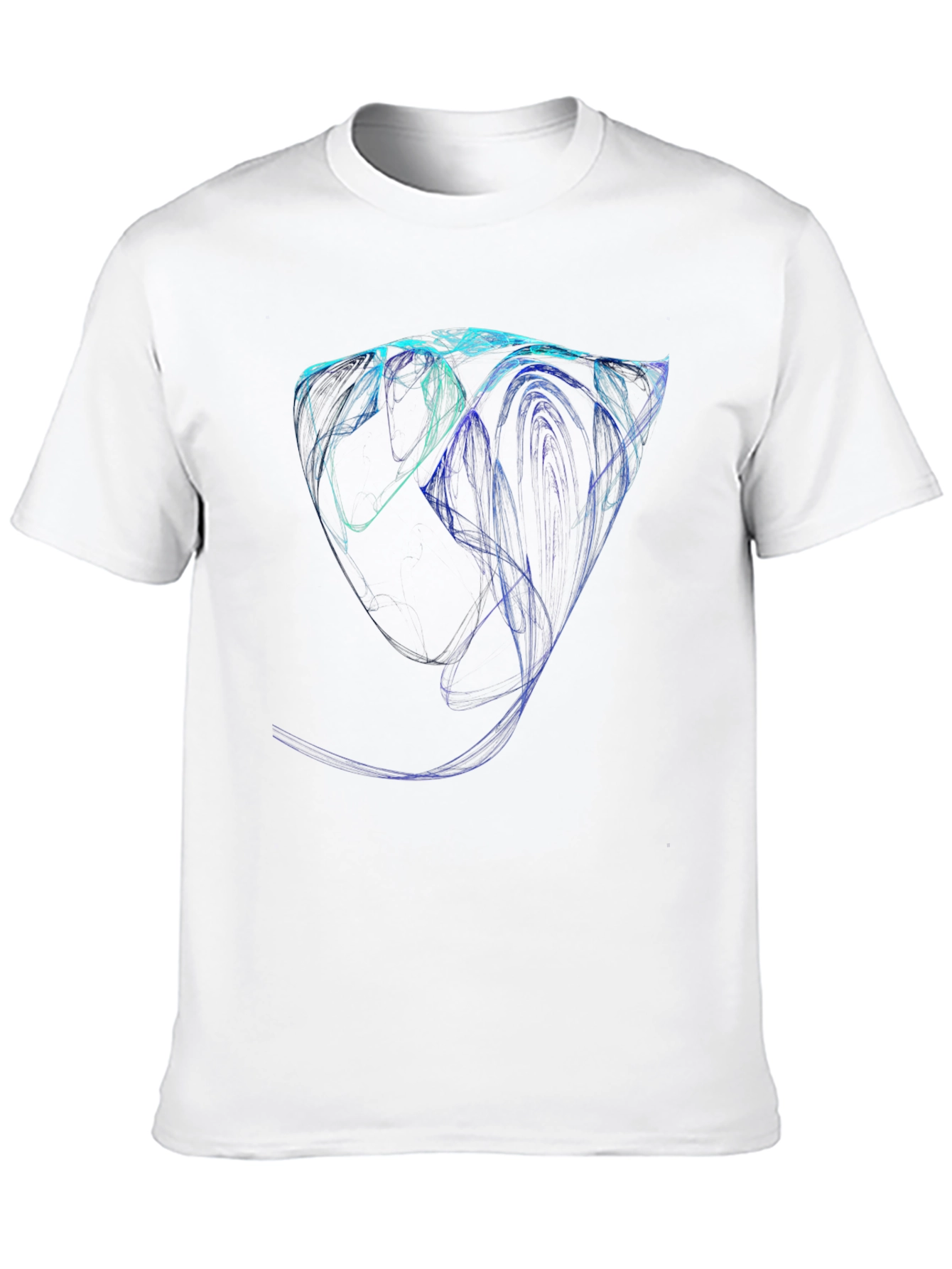 Abstract Lines Black Tee