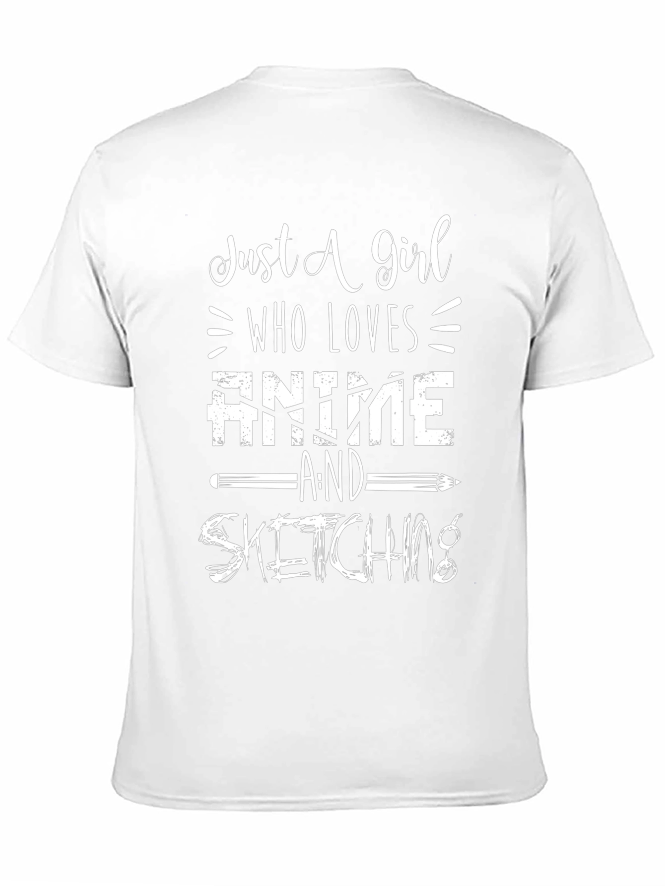 Anime & Sketching Black Graphic Tee