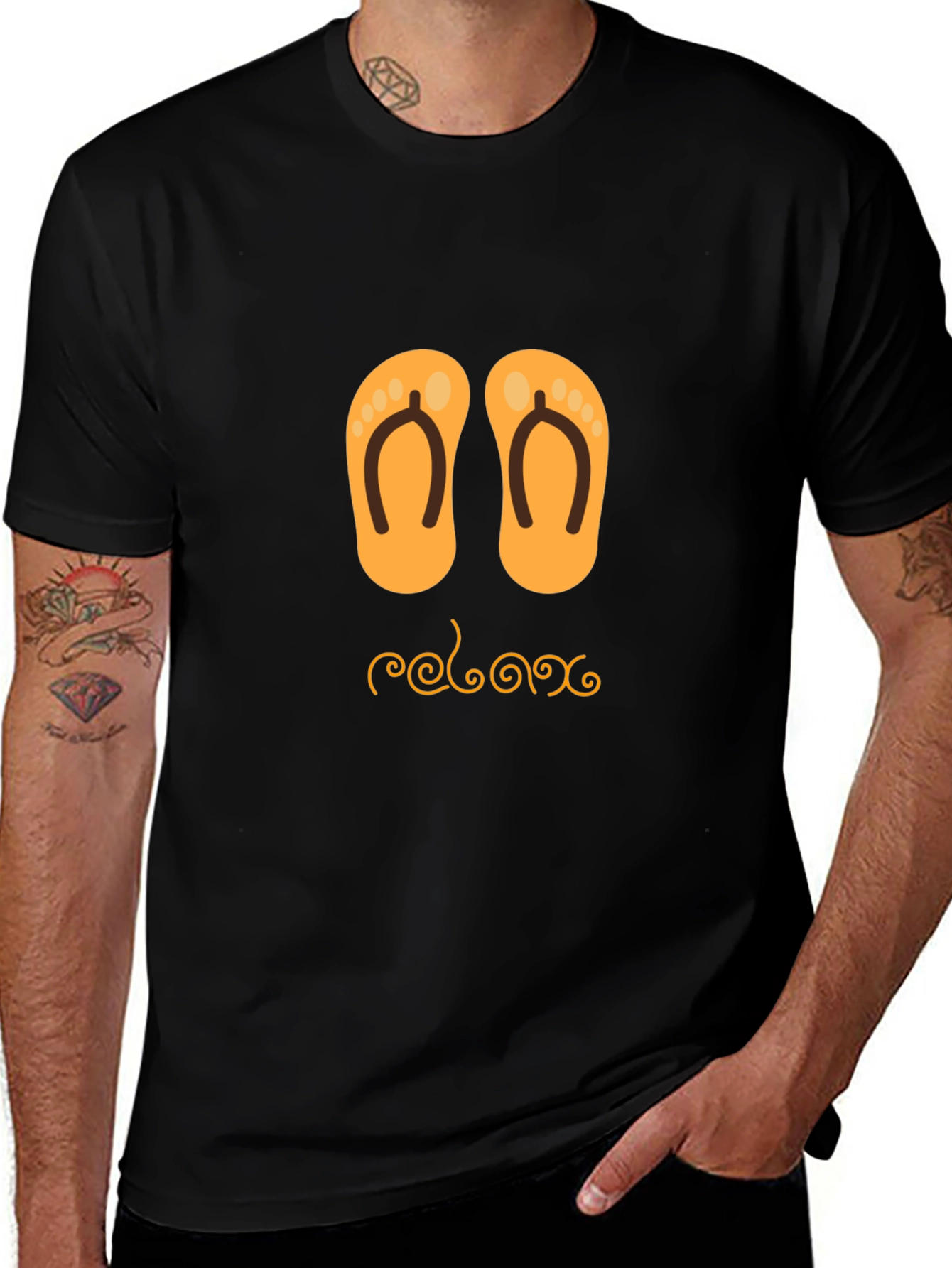 Relax Flip Flop Graphic Tee - Comfy Casual Style