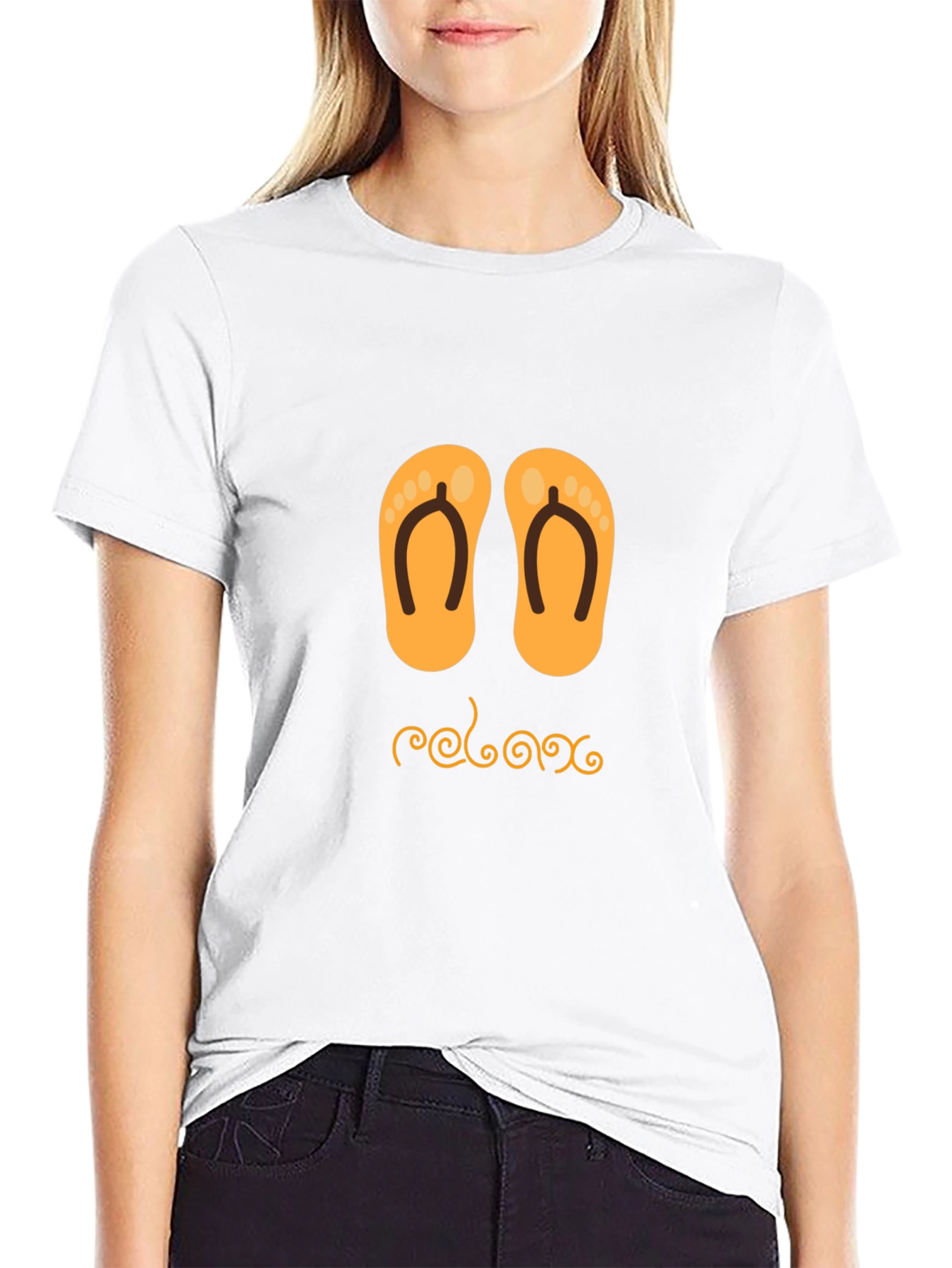 Relax Flip Flop Graphic Tee - Comfy Casual Style