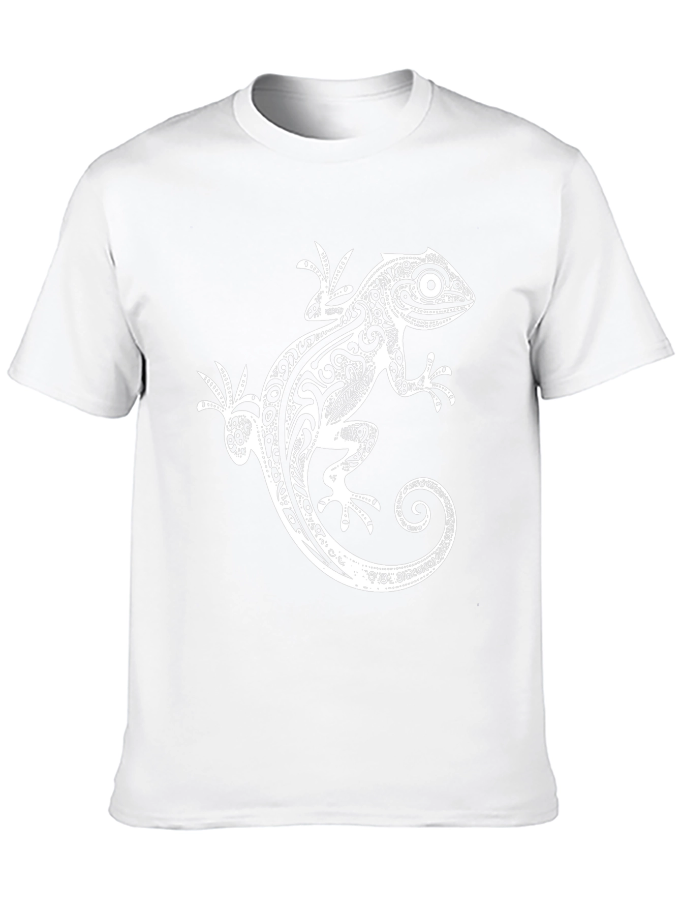 Tribal Gecko Graphic T-Shirt - Stylish Design