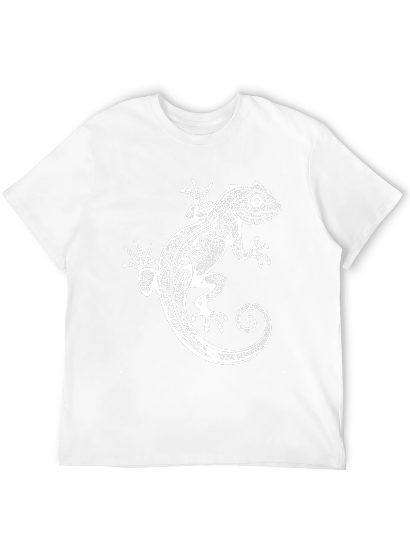 Tribal Gecko Graphic T-Shirt - Stylish Design