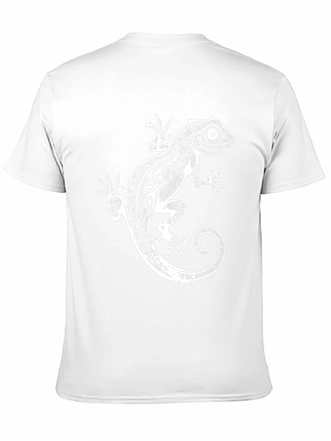 Tribal Gecko Graphic T-Shirt - Stylish Design