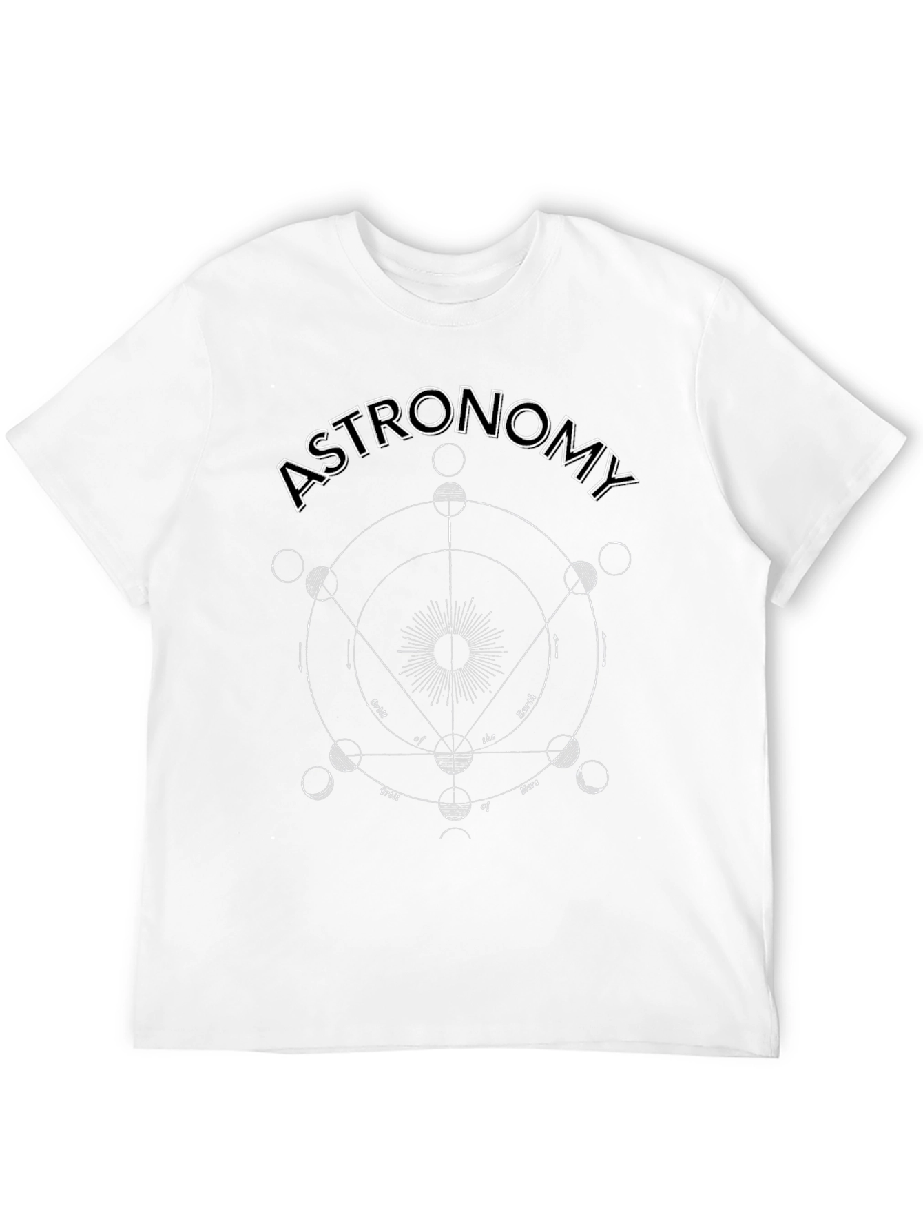 Astronomy Graphic Tee - Planets and Orbits Design