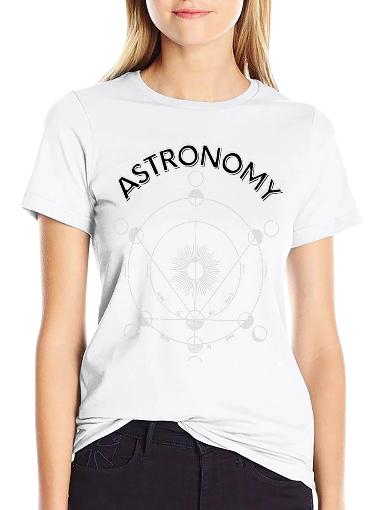 Astronomy Graphic Tee - Planets and Orbits Design