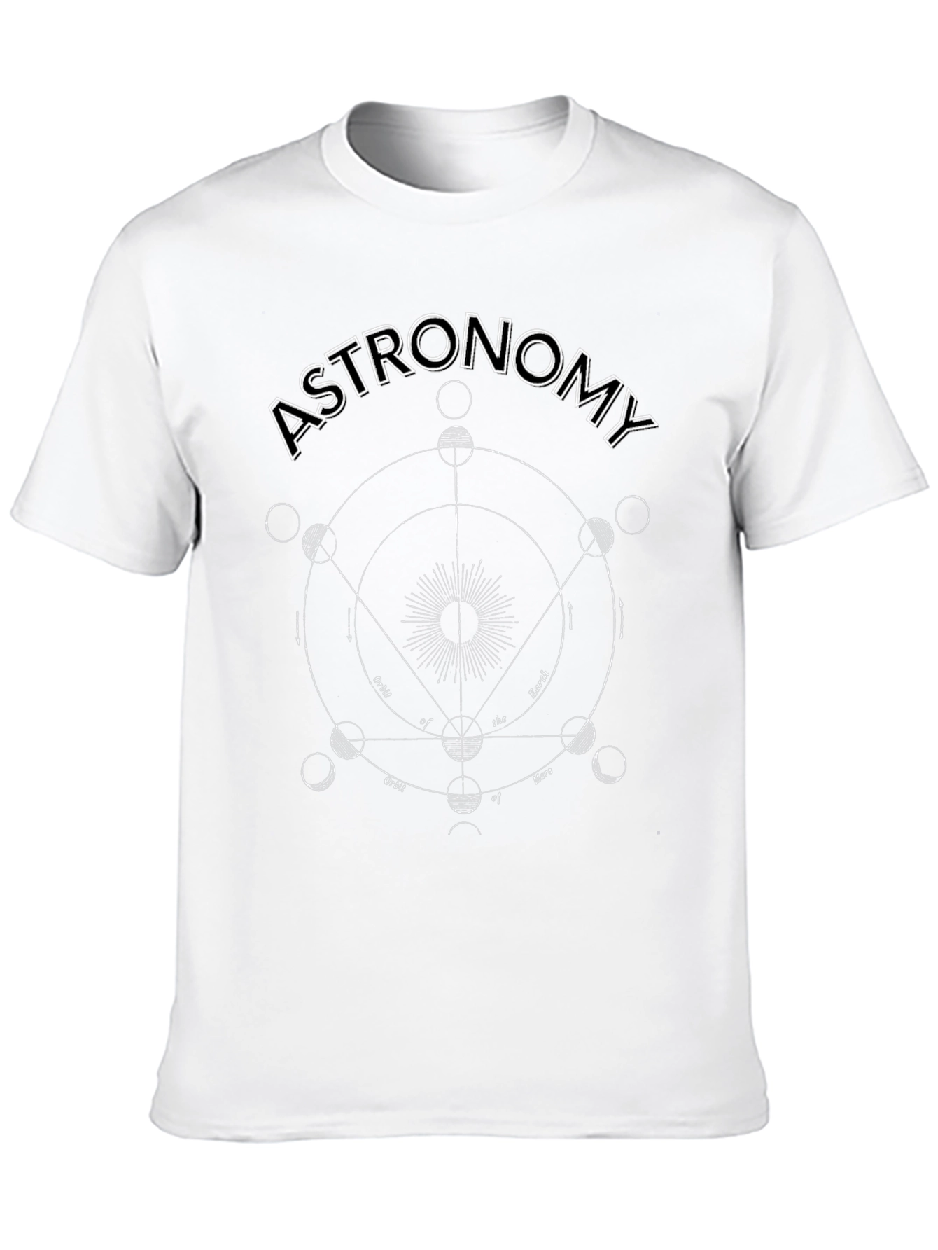 Astronomy Graphic Tee - Planets and Orbits Design