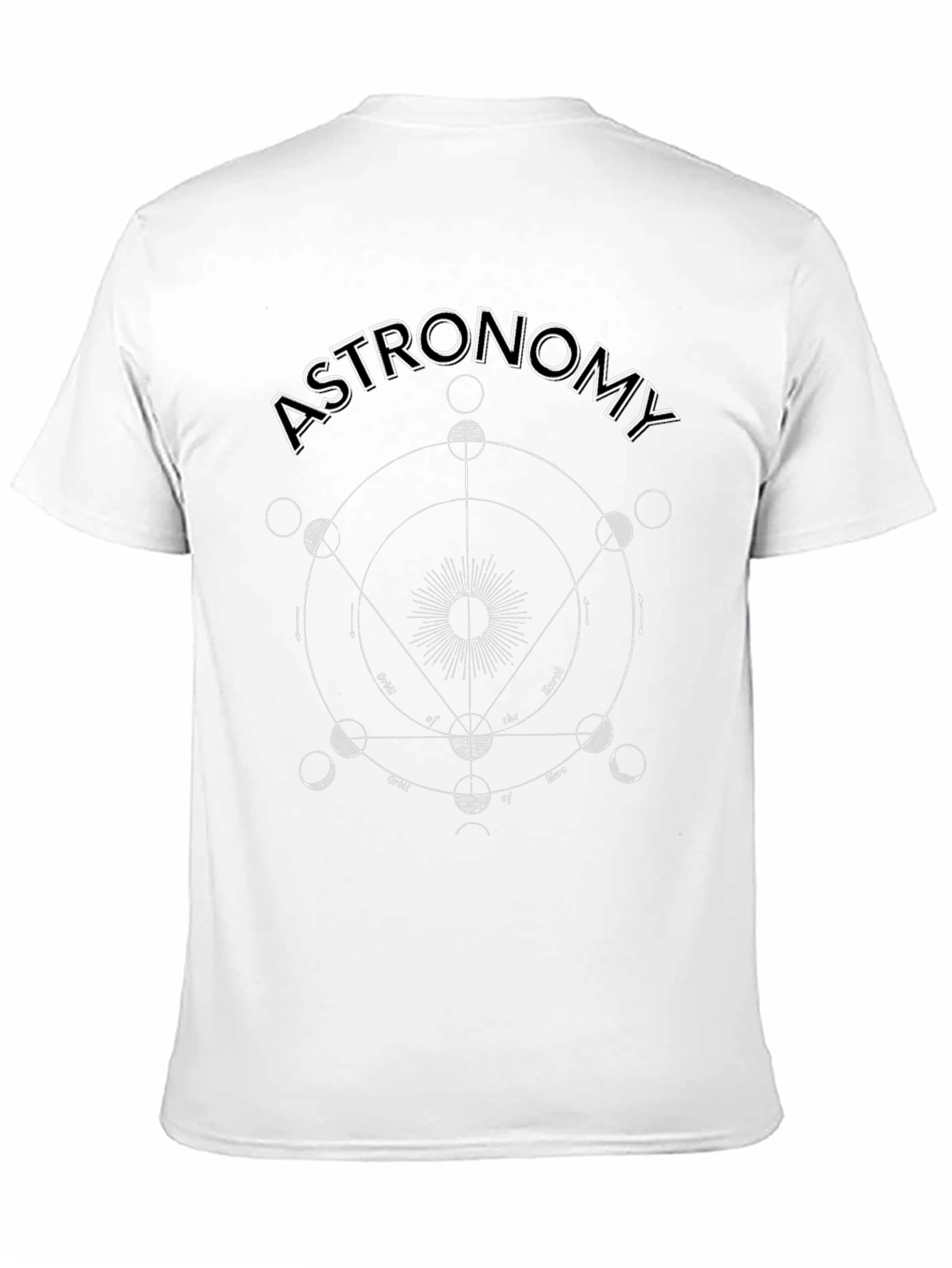 Astronomy Graphic Tee - Planets and Orbits Design