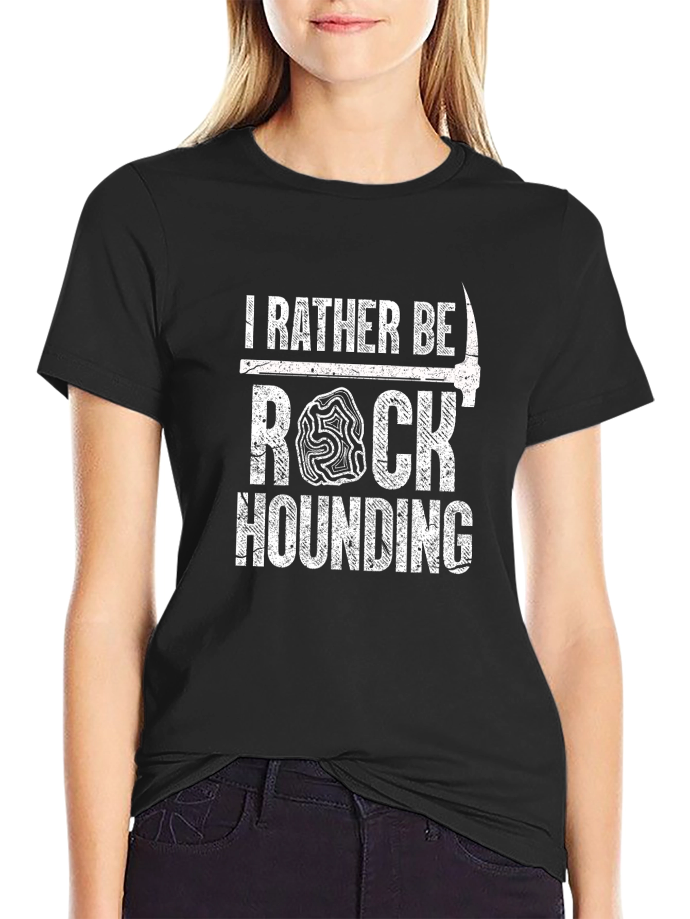 Rock Hounding T-Shirt - Black Graphic Tee