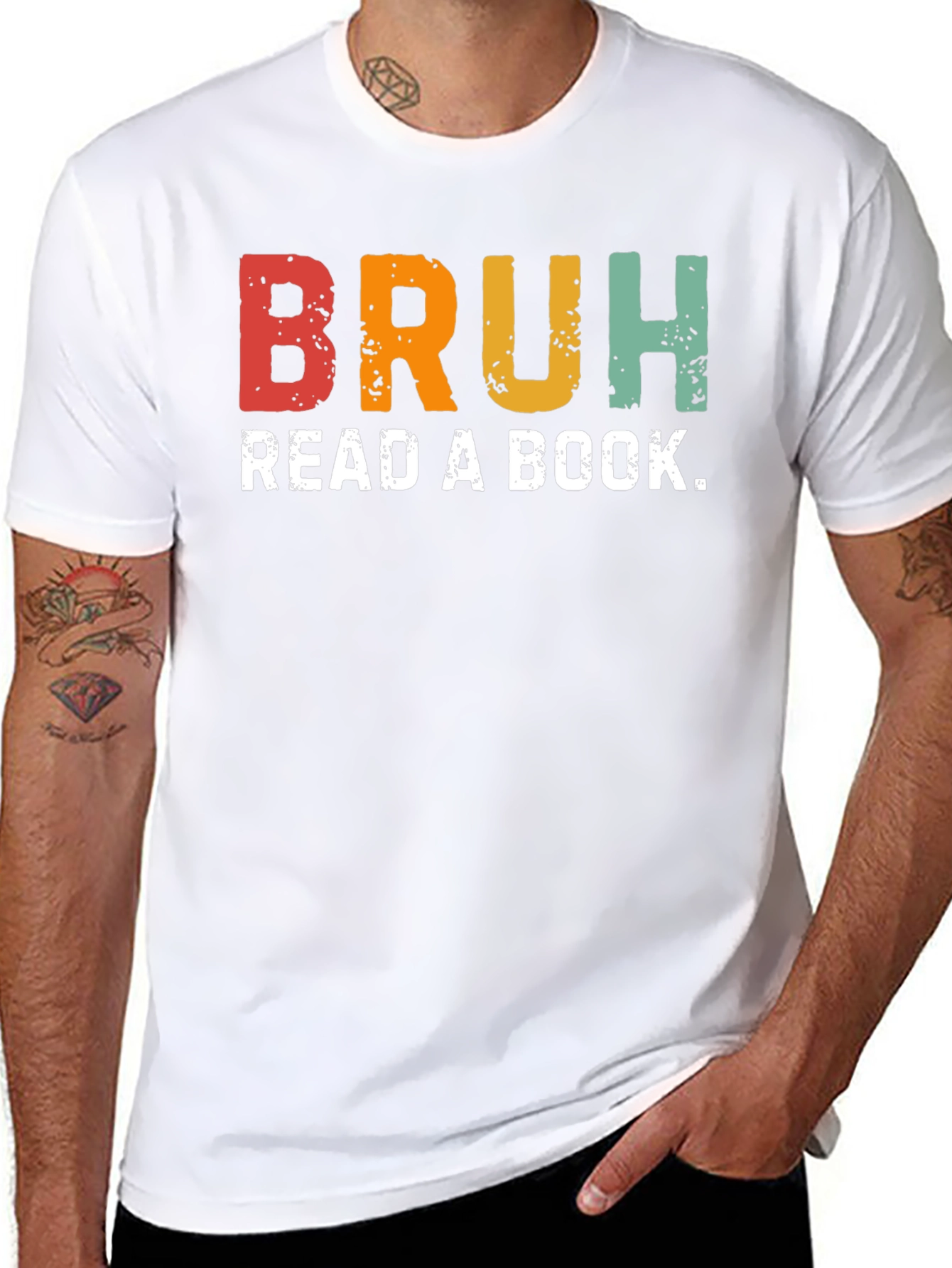 Bruh Read a Book Graphic T-Shirt