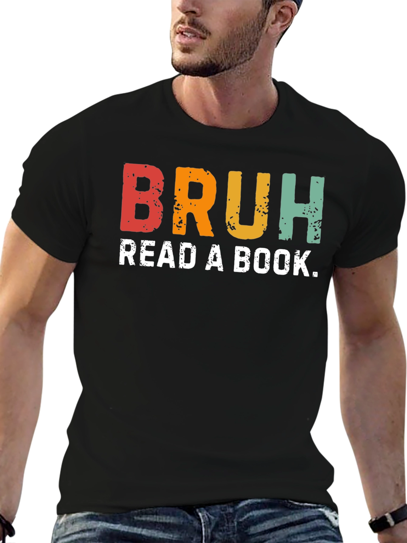 Bruh Read a Book Graphic T-Shirt