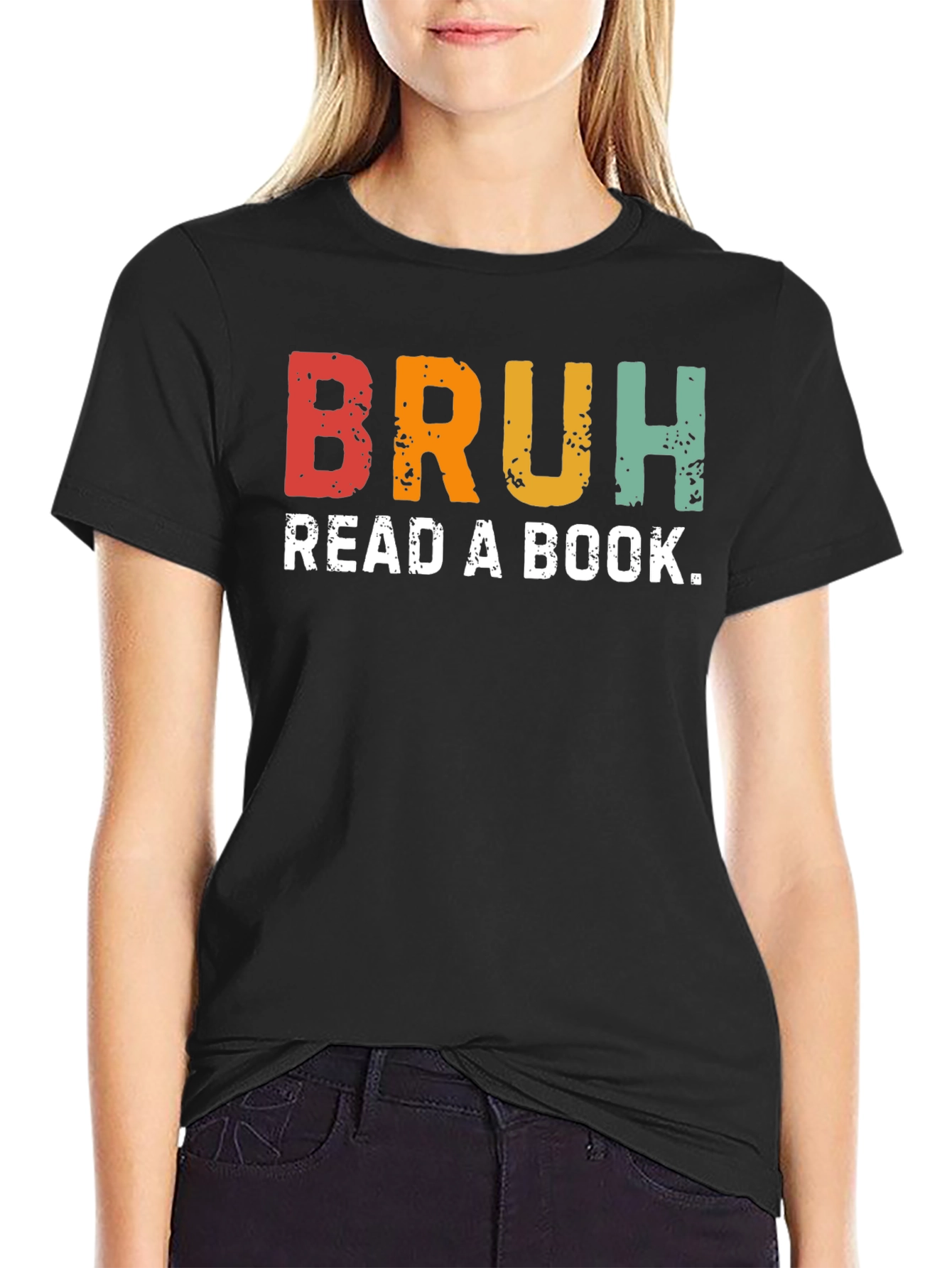 Bruh Read a Book Graphic T-Shirt