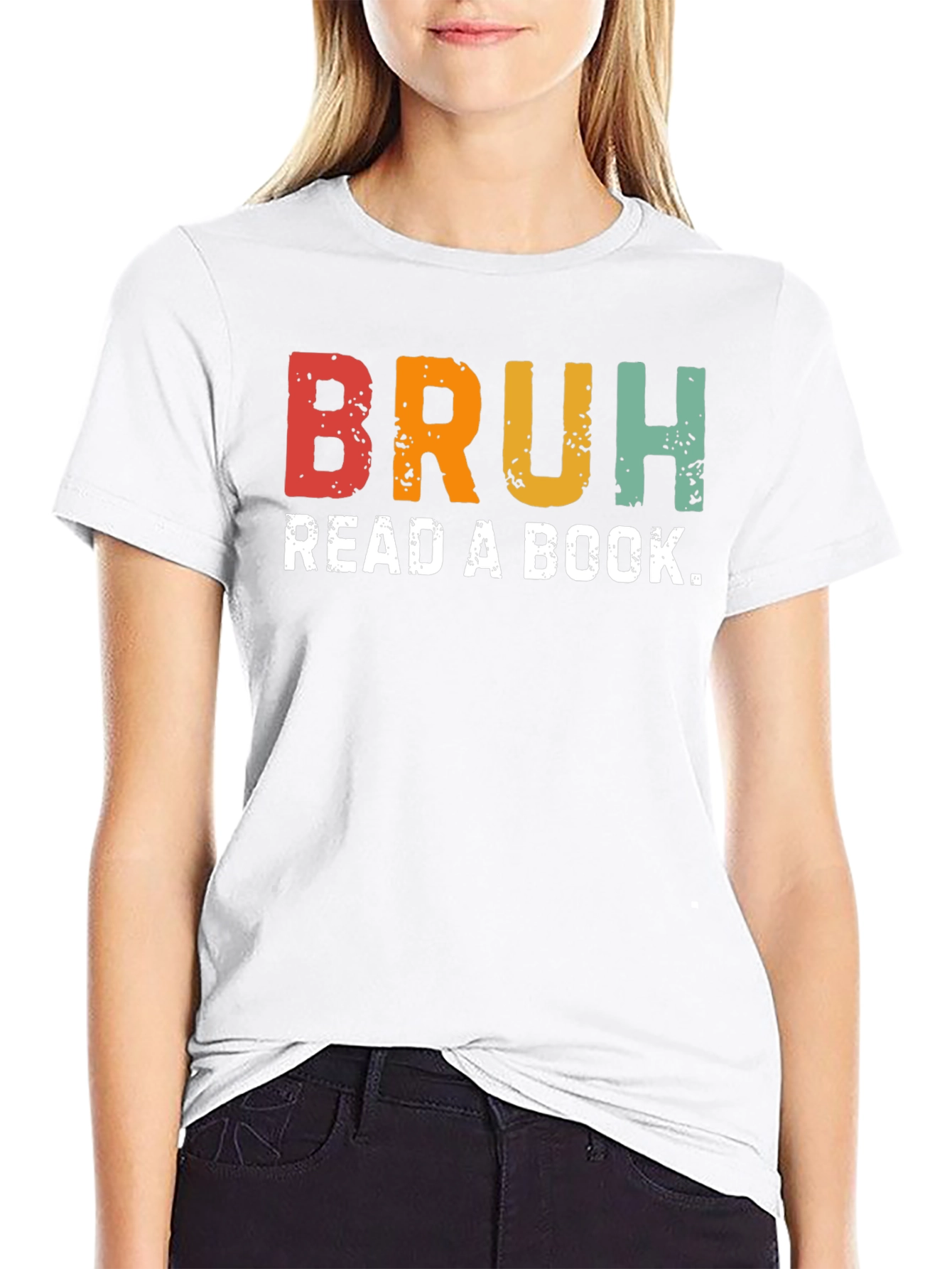 Bruh Read a Book Graphic T-Shirt