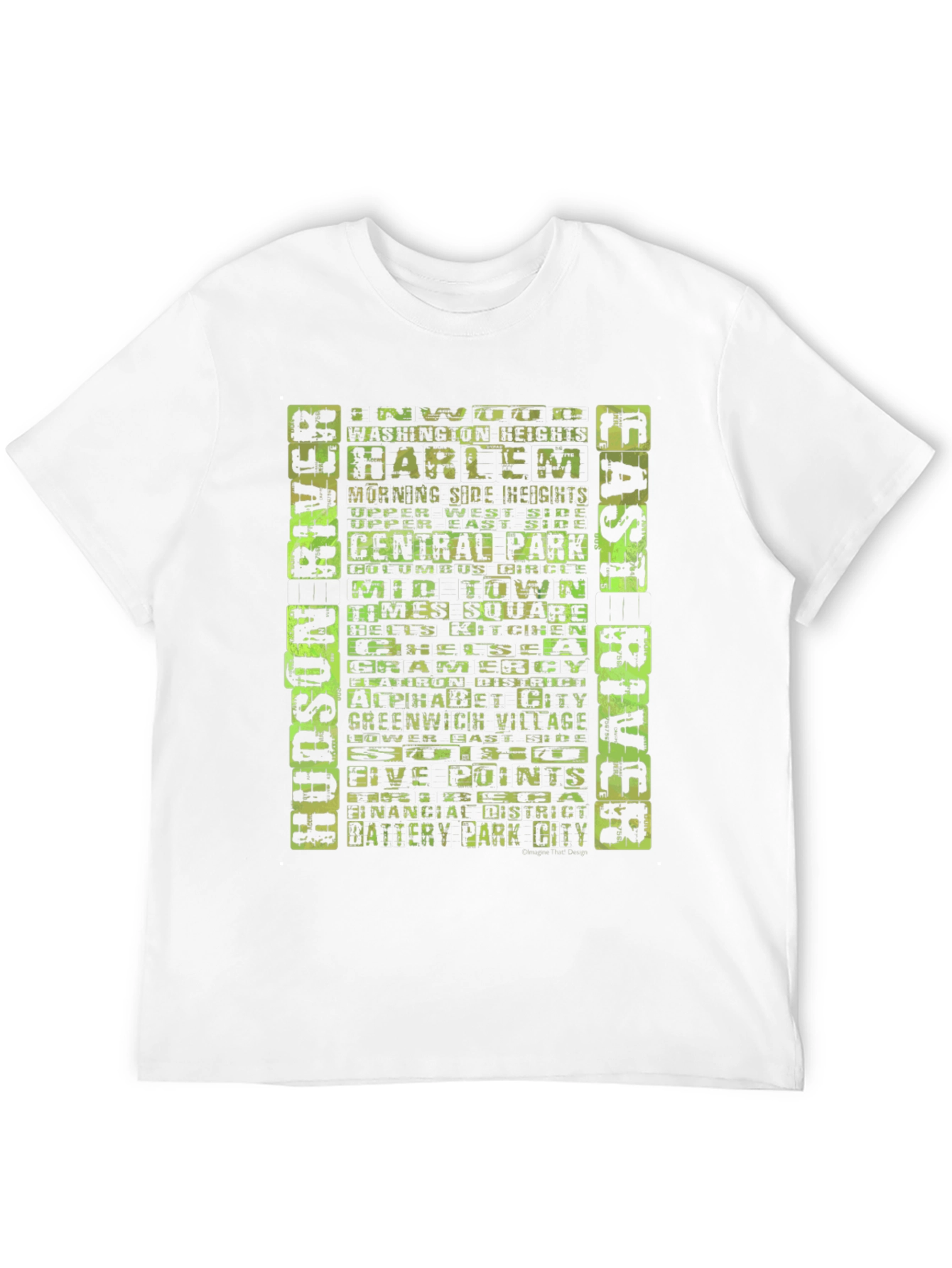 NYC Neighborhoods T-Shirt - Black