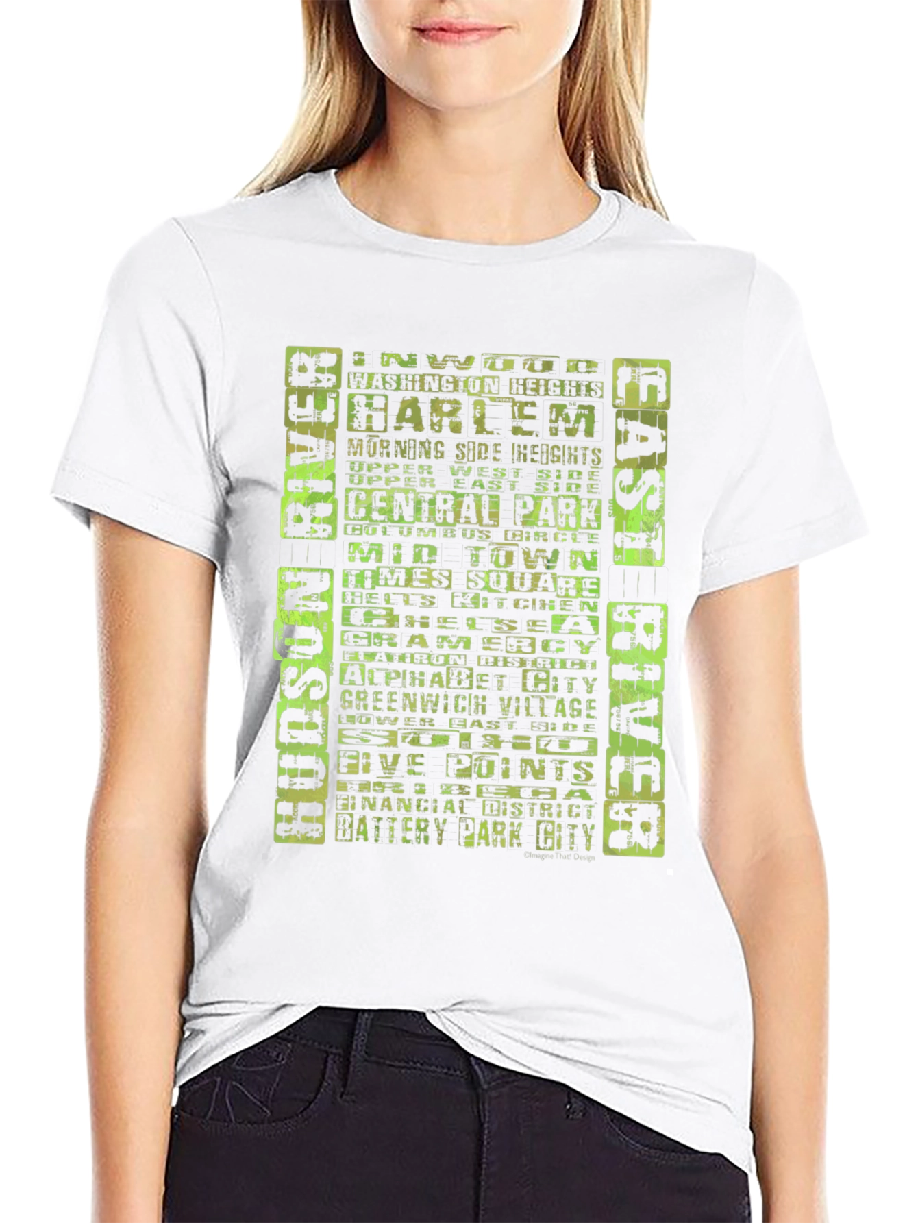 NYC Neighborhoods T-Shirt - Black