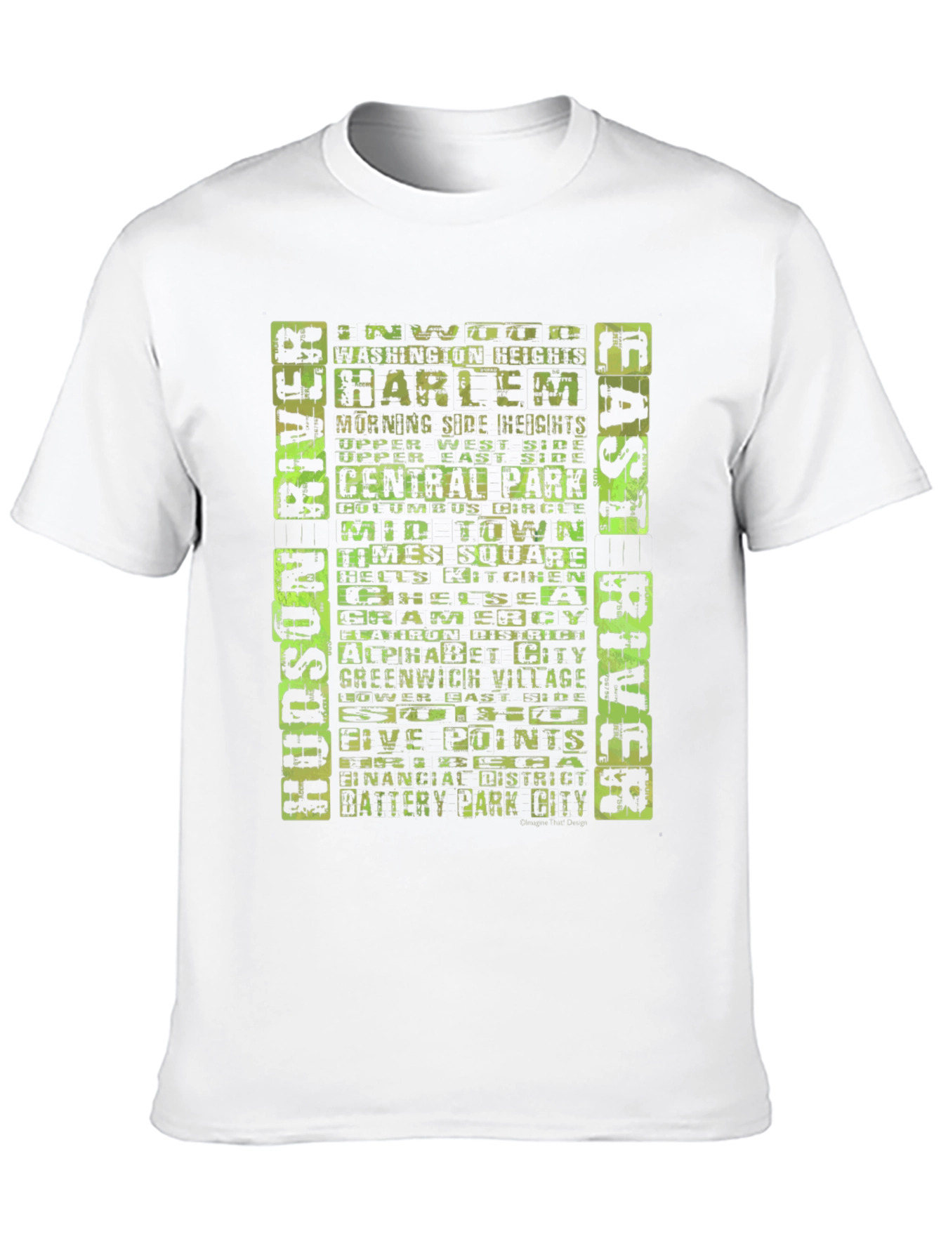 NYC Neighborhoods T-Shirt - Black