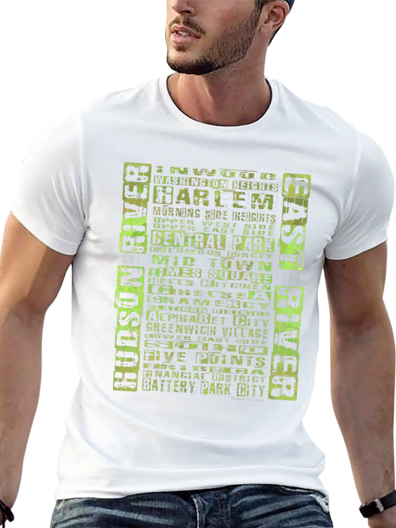 NYC Neighborhoods T-Shirt - Black