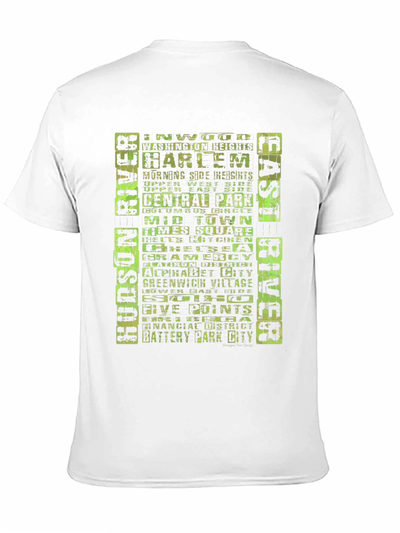 NYC Neighborhoods T-Shirt - Black