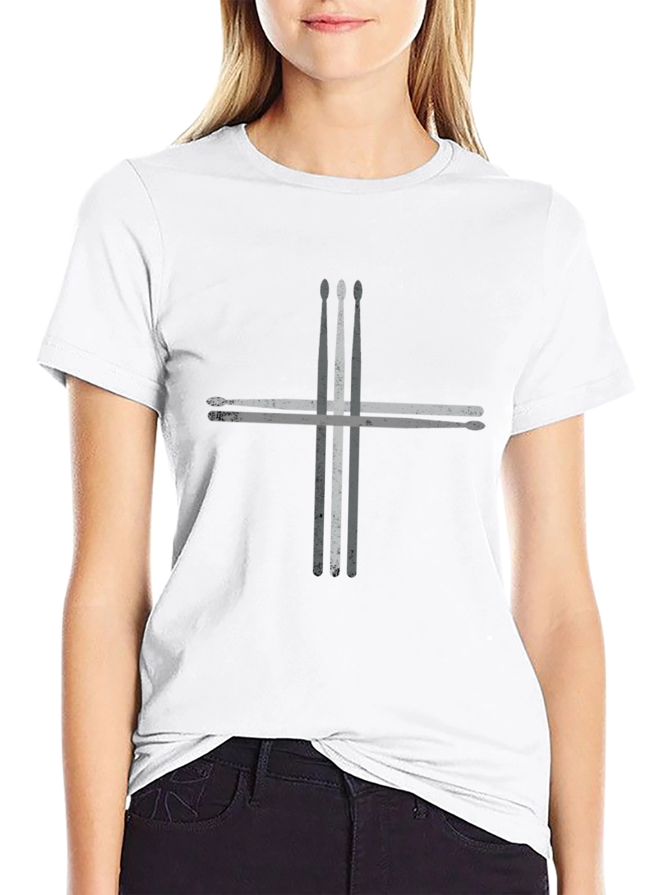 Drumsticks Graphic T-Shirt - Musician Style