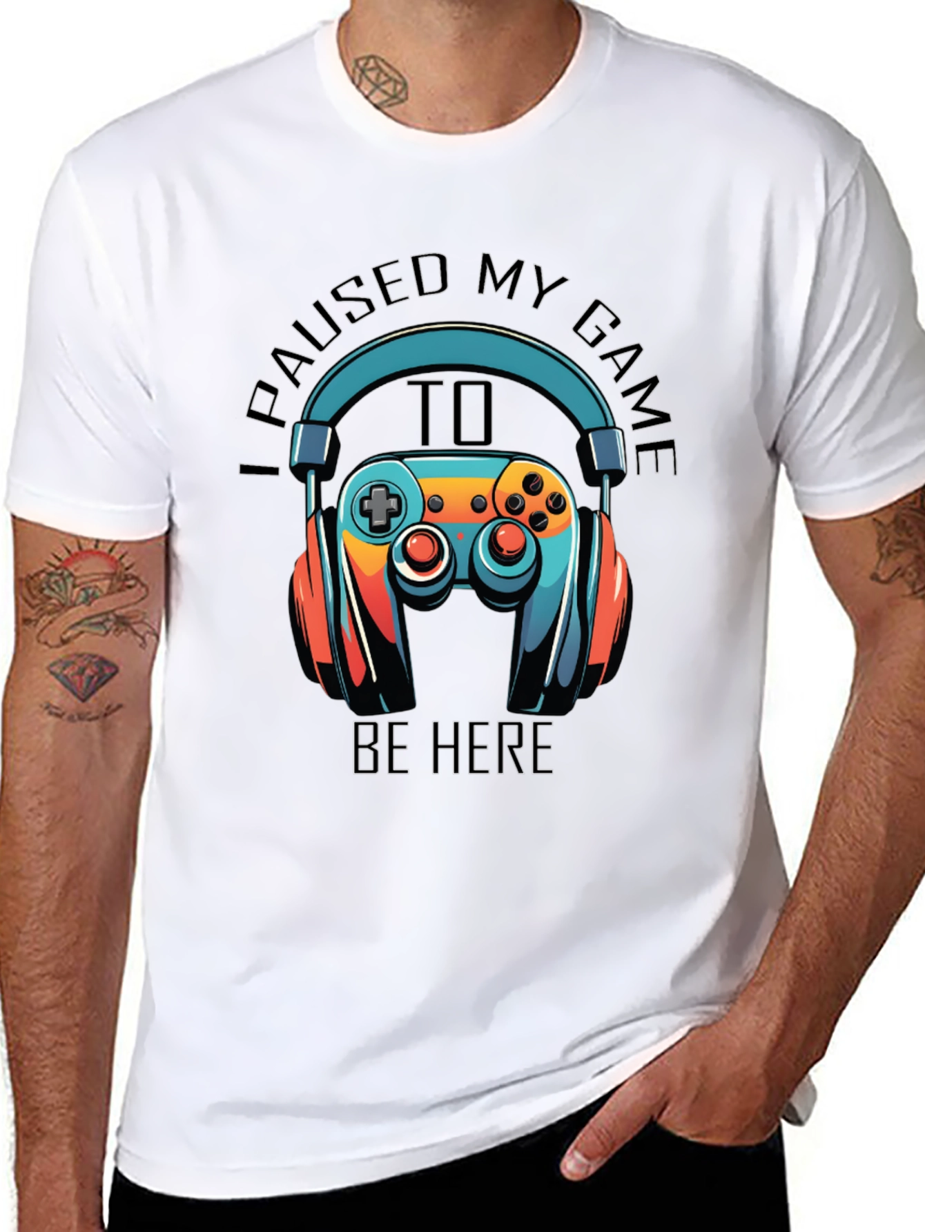 Gamer T-Shirt: Paused My Game to Be Here