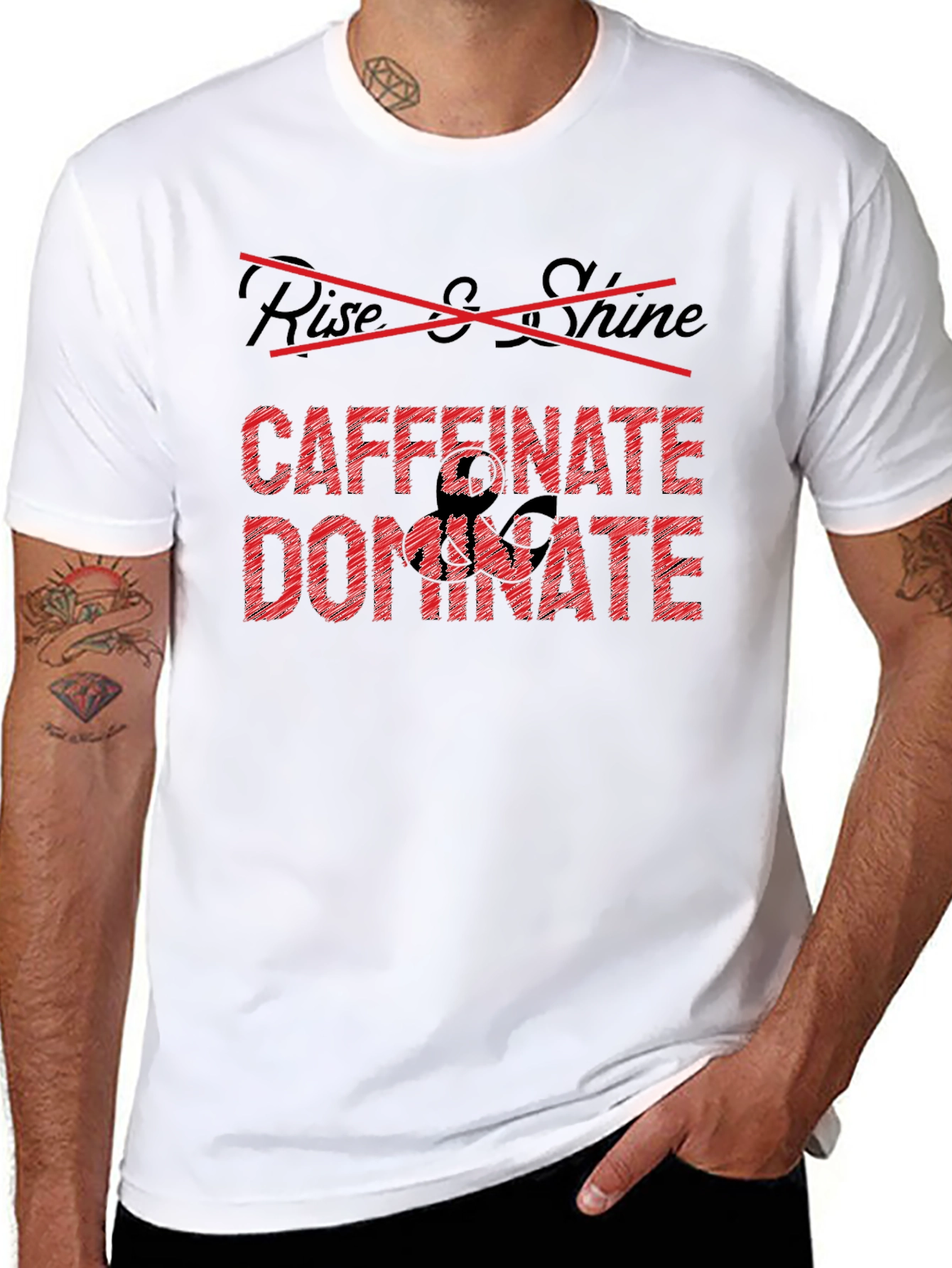Caffeinate Dominate Black T-Shirt