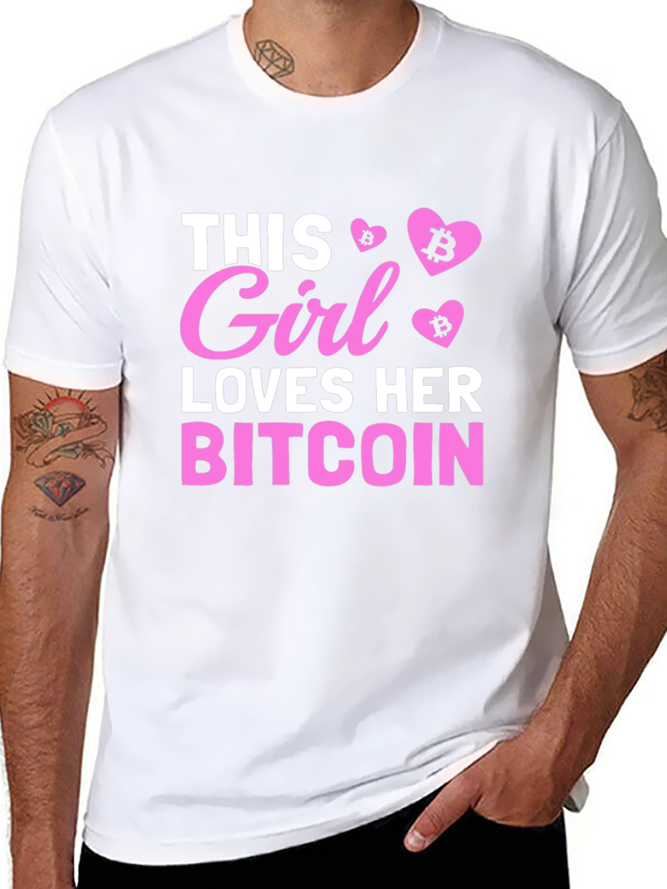 Bitcoin Girl T-Shirt - Crypto Lover Tee