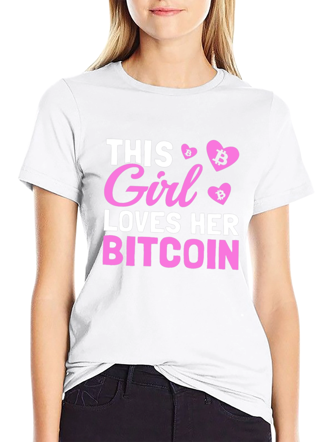 Bitcoin Girl T-Shirt - Crypto Lover Tee