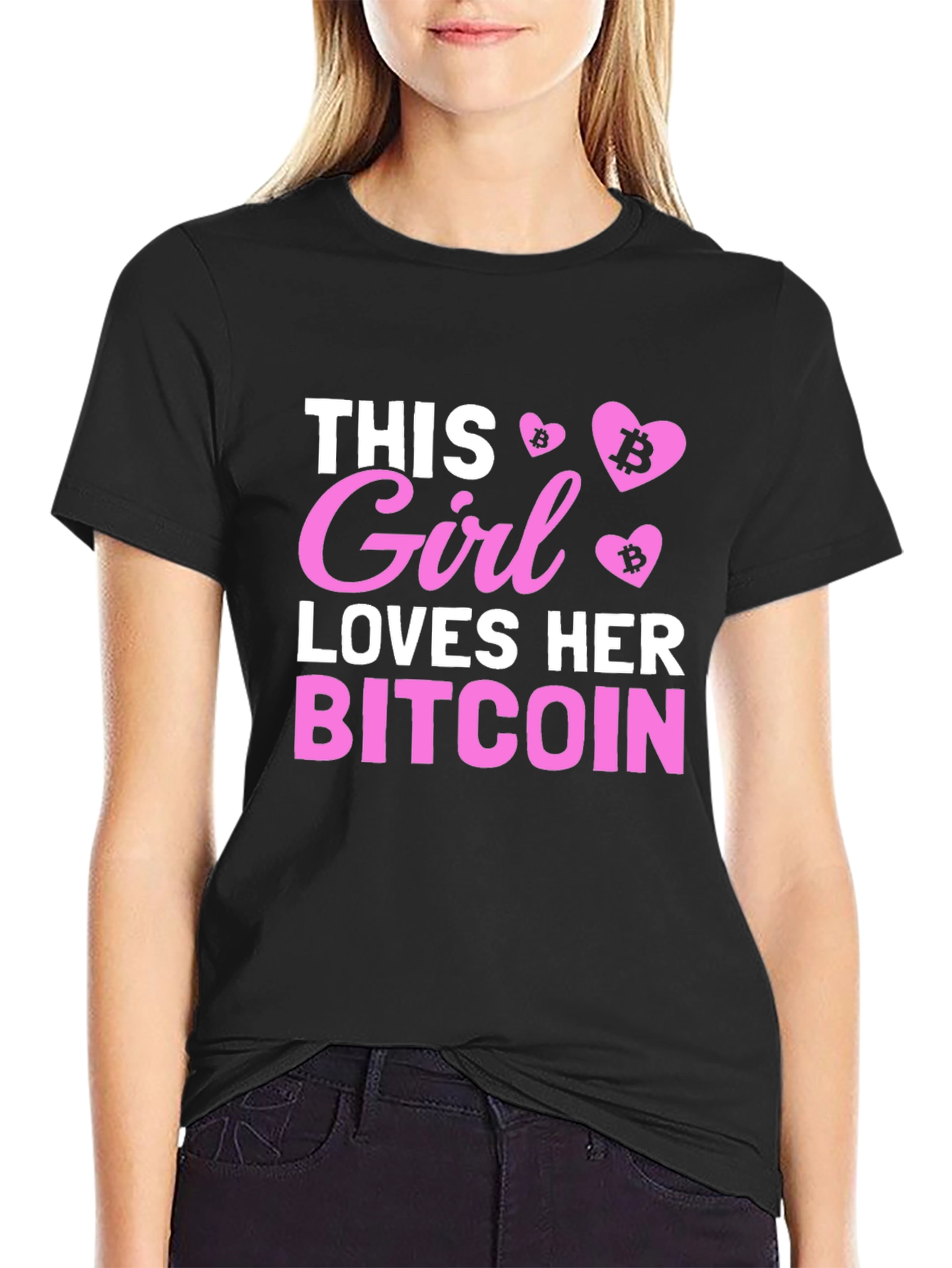 Bitcoin Girl T-Shirt - Crypto Lover Tee
