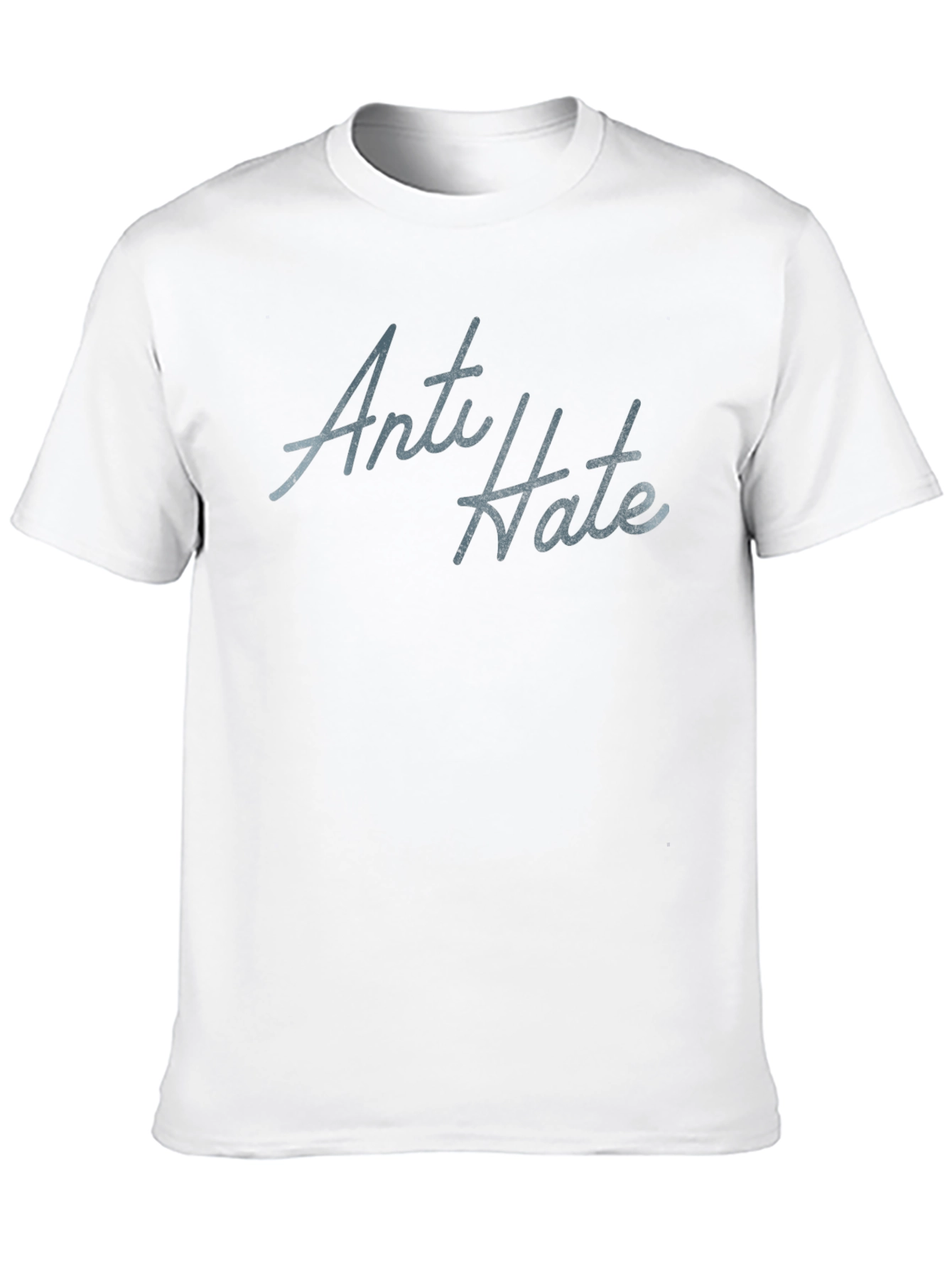 Anti Hate Graphic Tee - Soft Cotton Casual T-Shirt