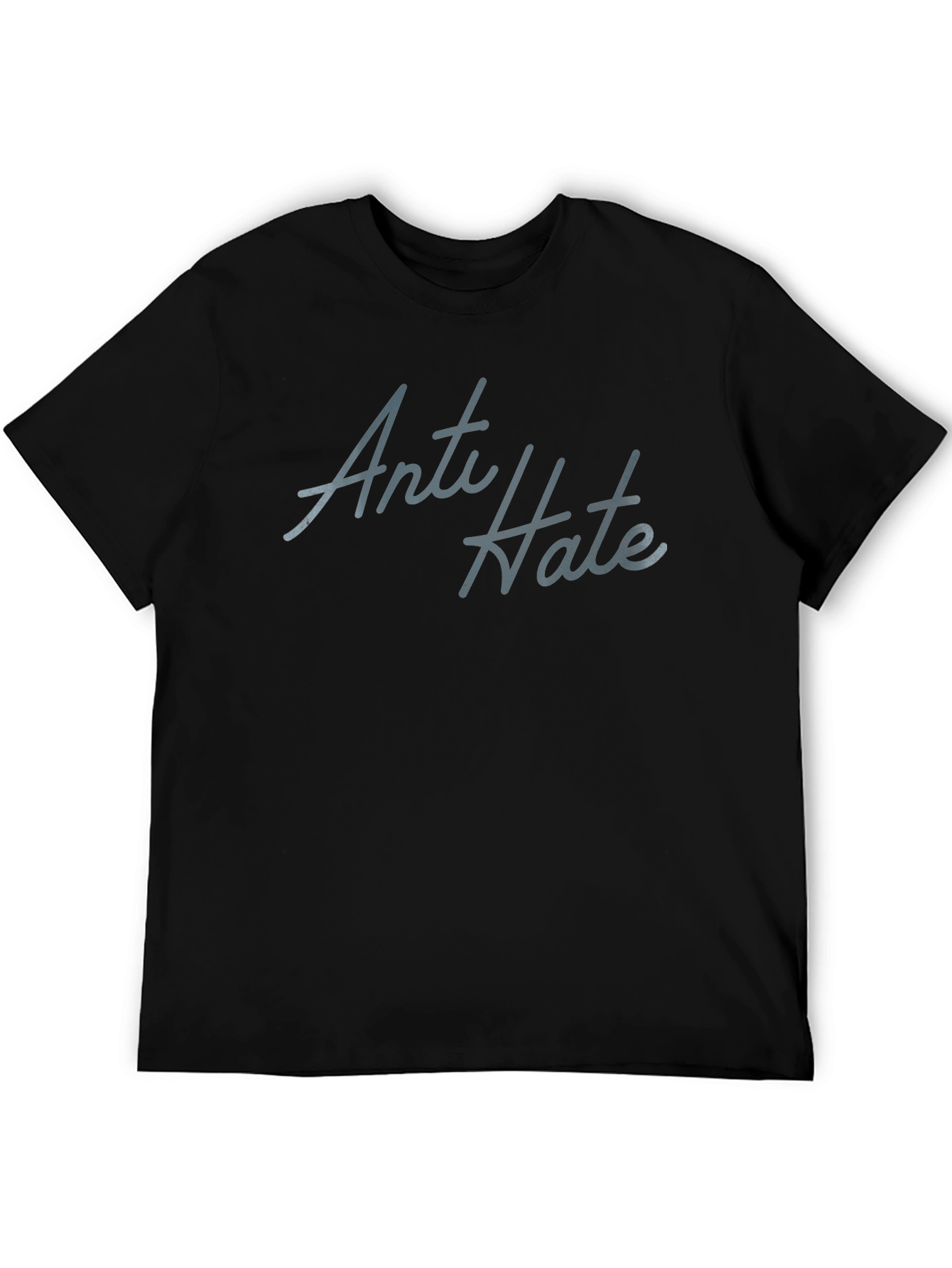 Anti Hate Graphic Tee - Soft Cotton Casual T-Shirt