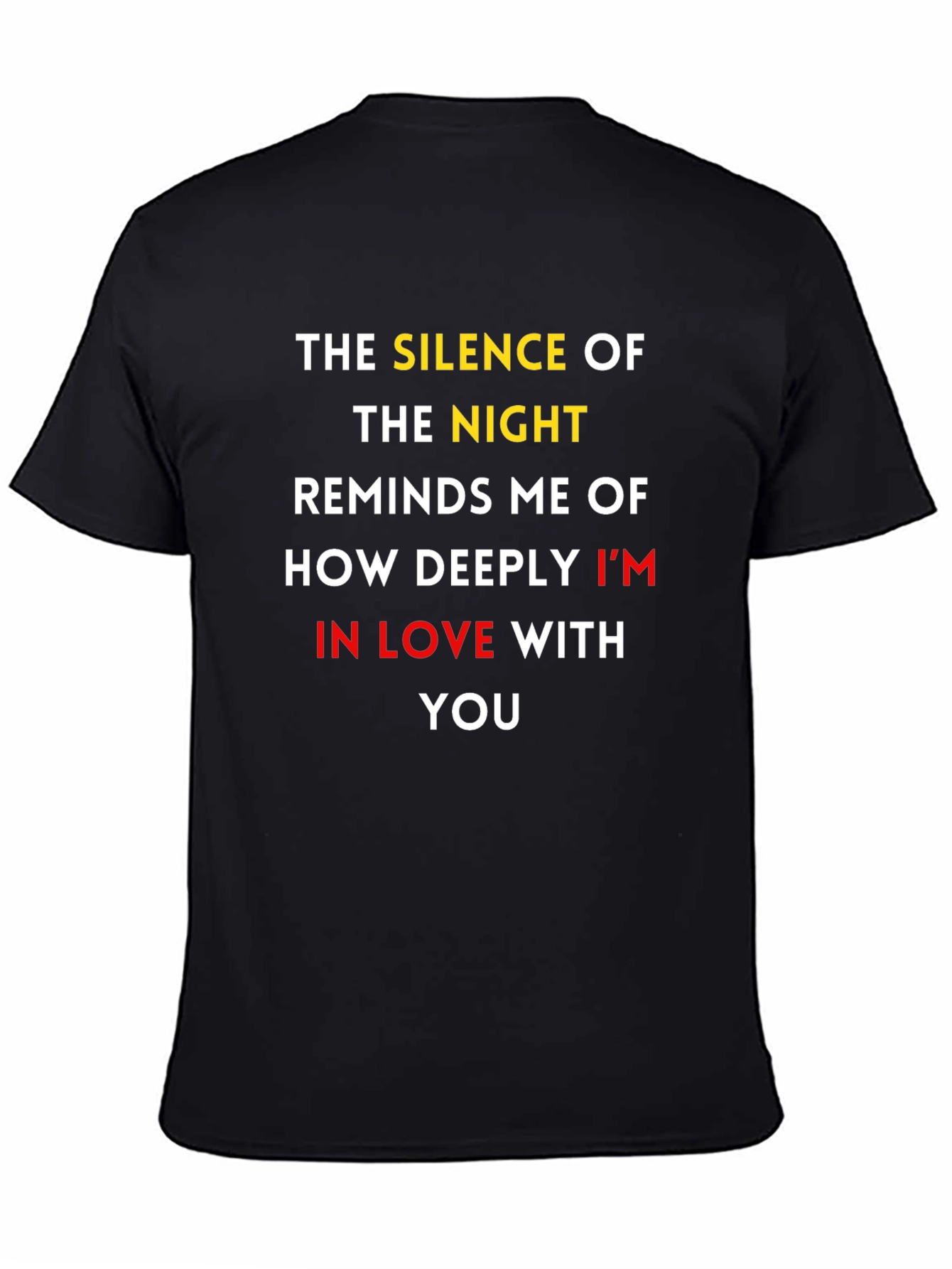 Romantic Graphic T-Shirt: Silence of the Night