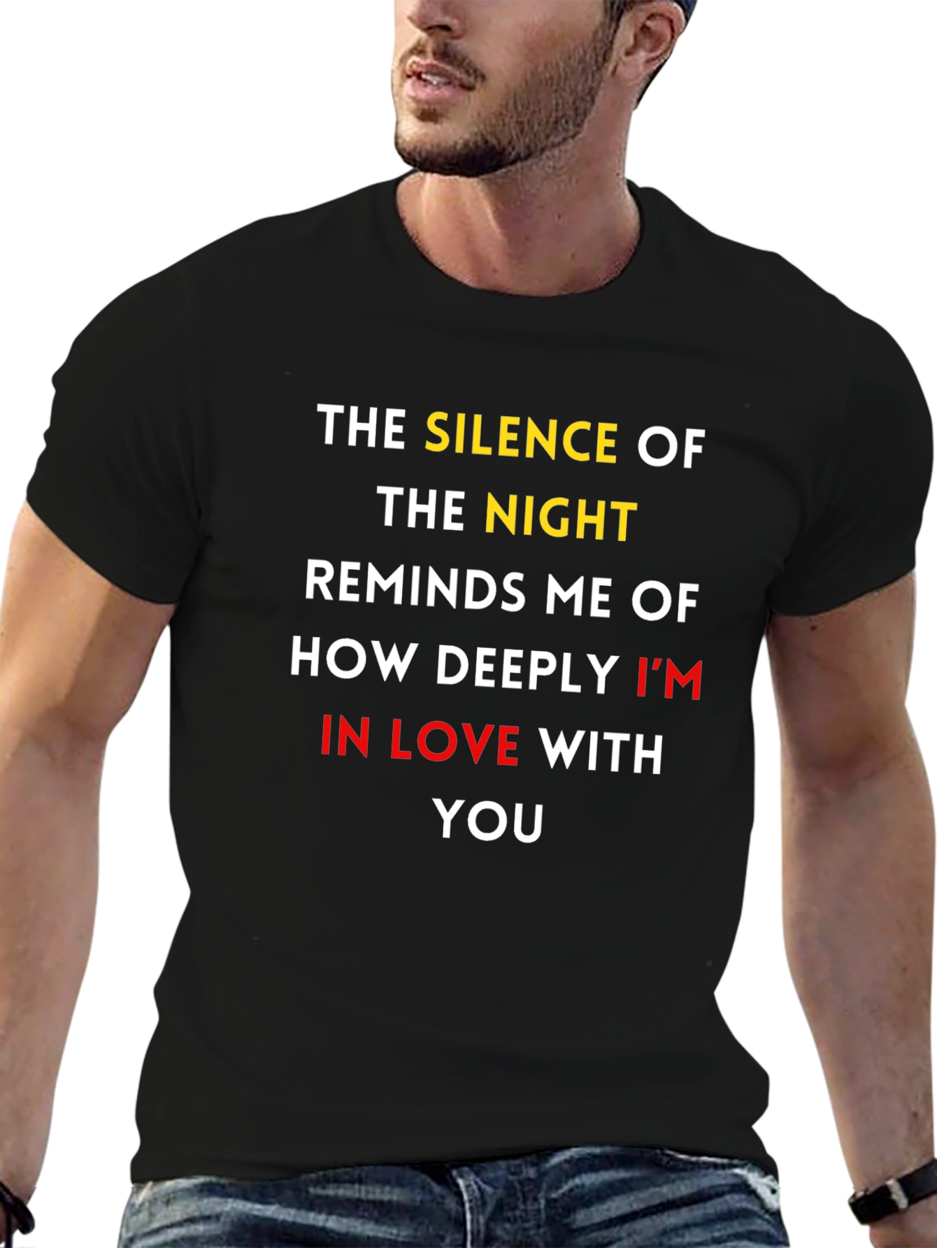 Romantic Graphic T-Shirt: Silence of the Night