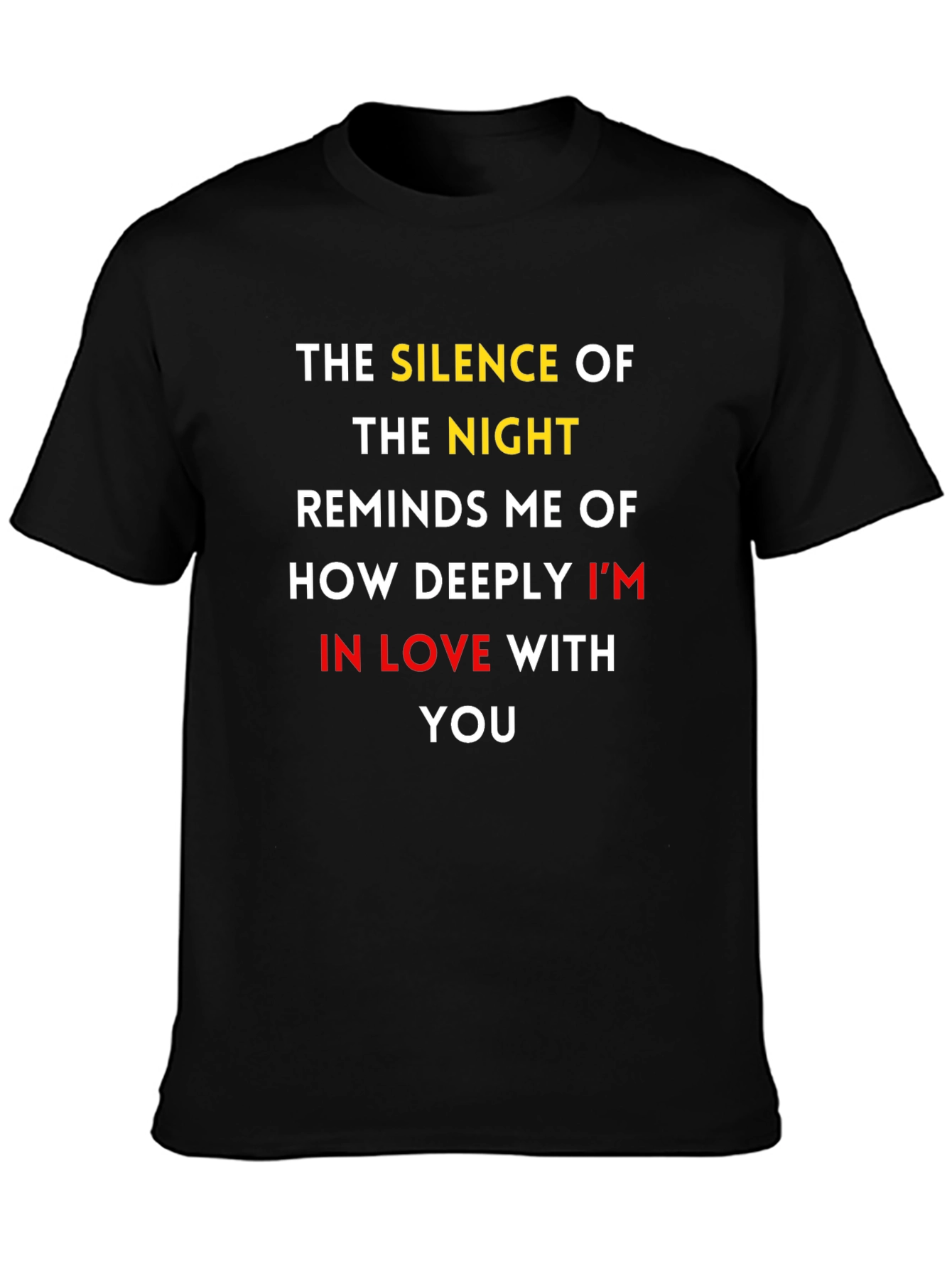 Romantic Graphic T-Shirt: Silence of the Night