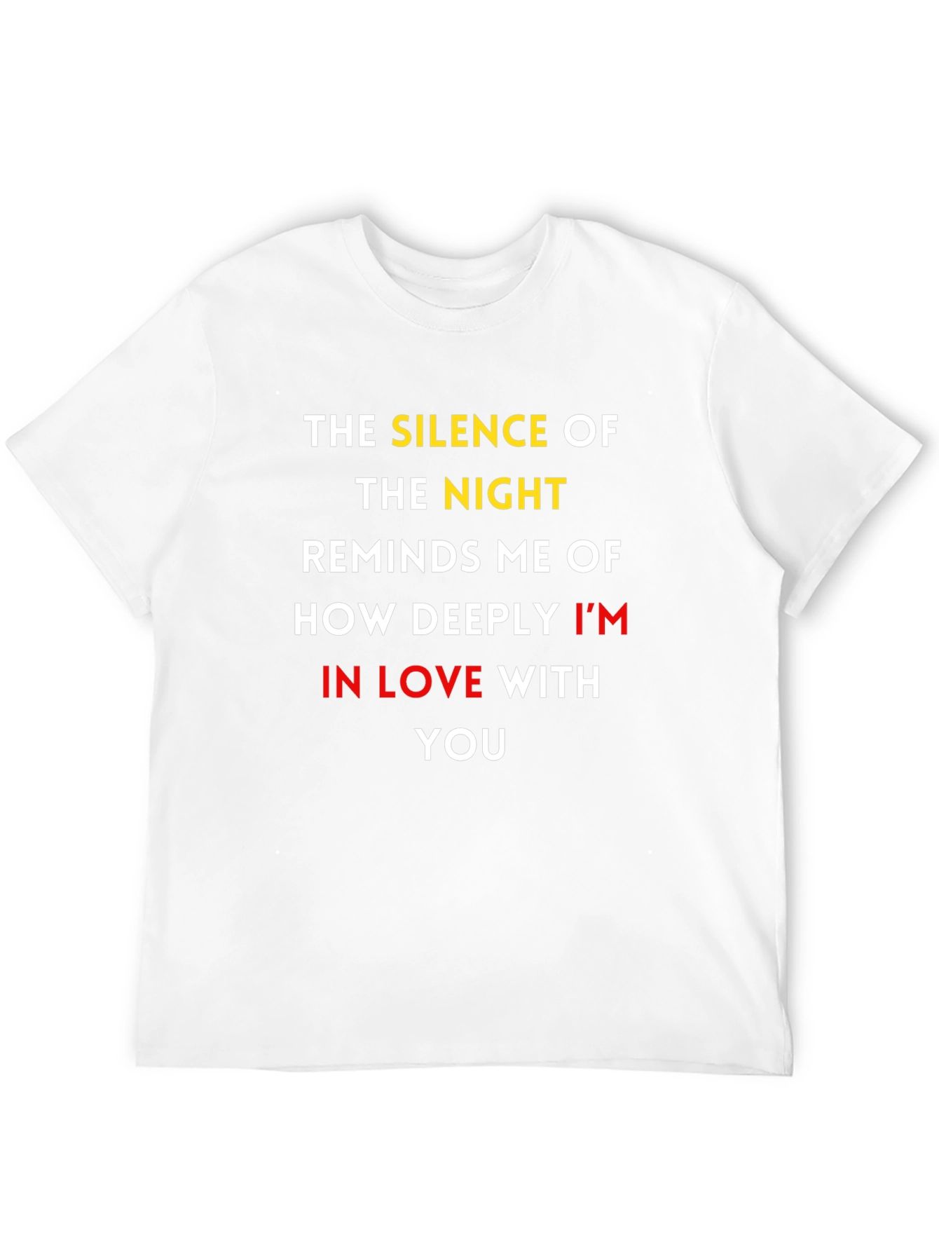 Romantic Graphic T-Shirt: Silence of the Night