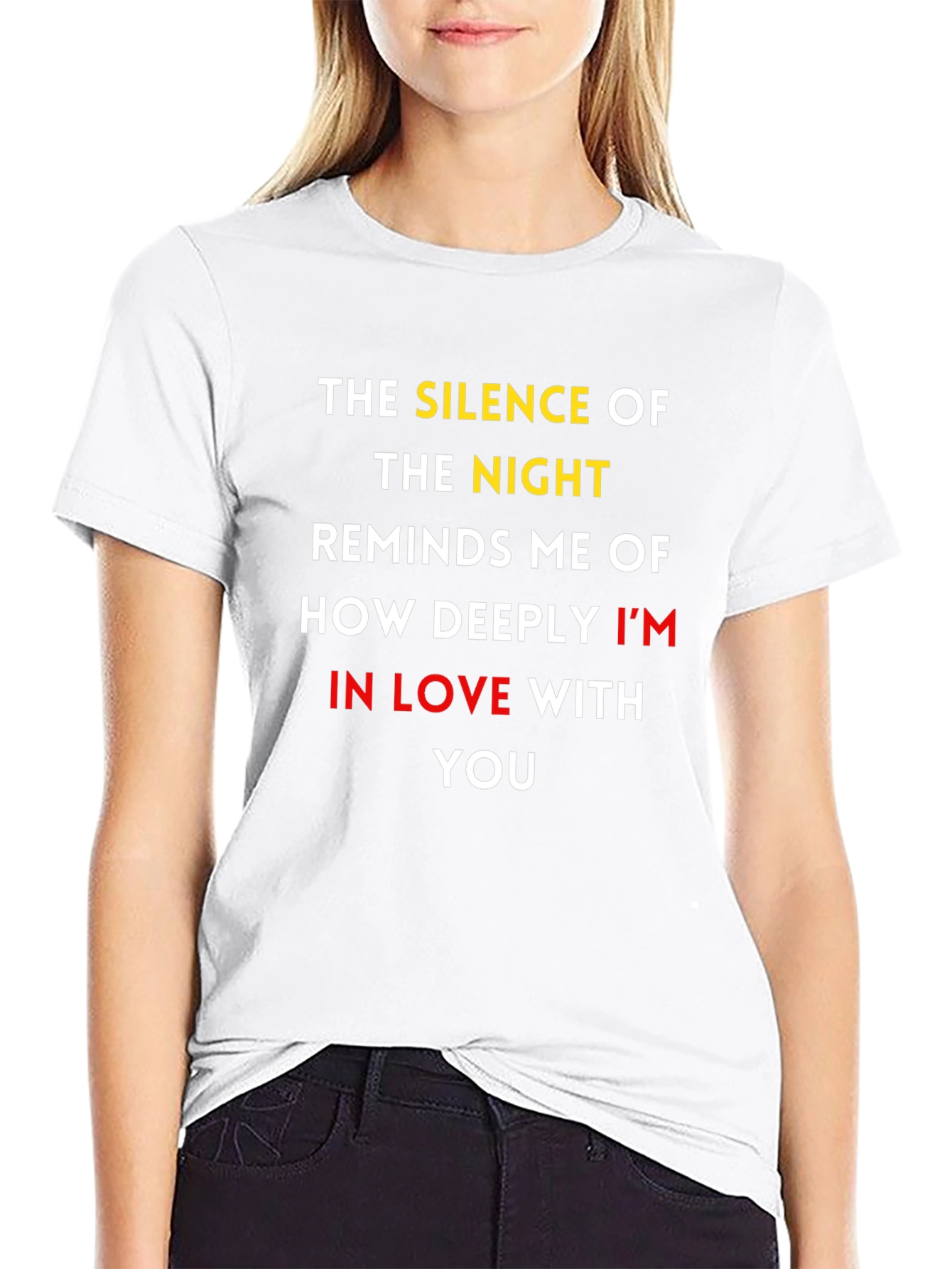 Romantic Graphic T-Shirt: Silence of the Night