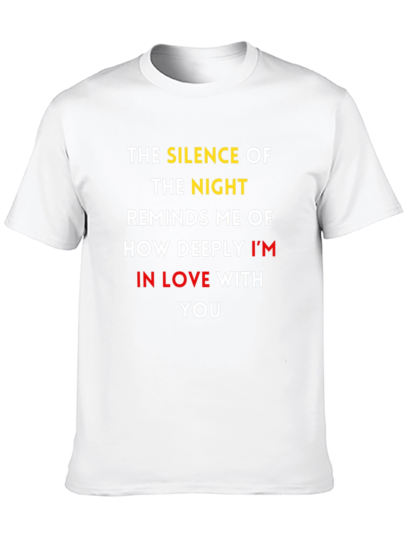 Romantic Graphic T-Shirt: Silence of the Night