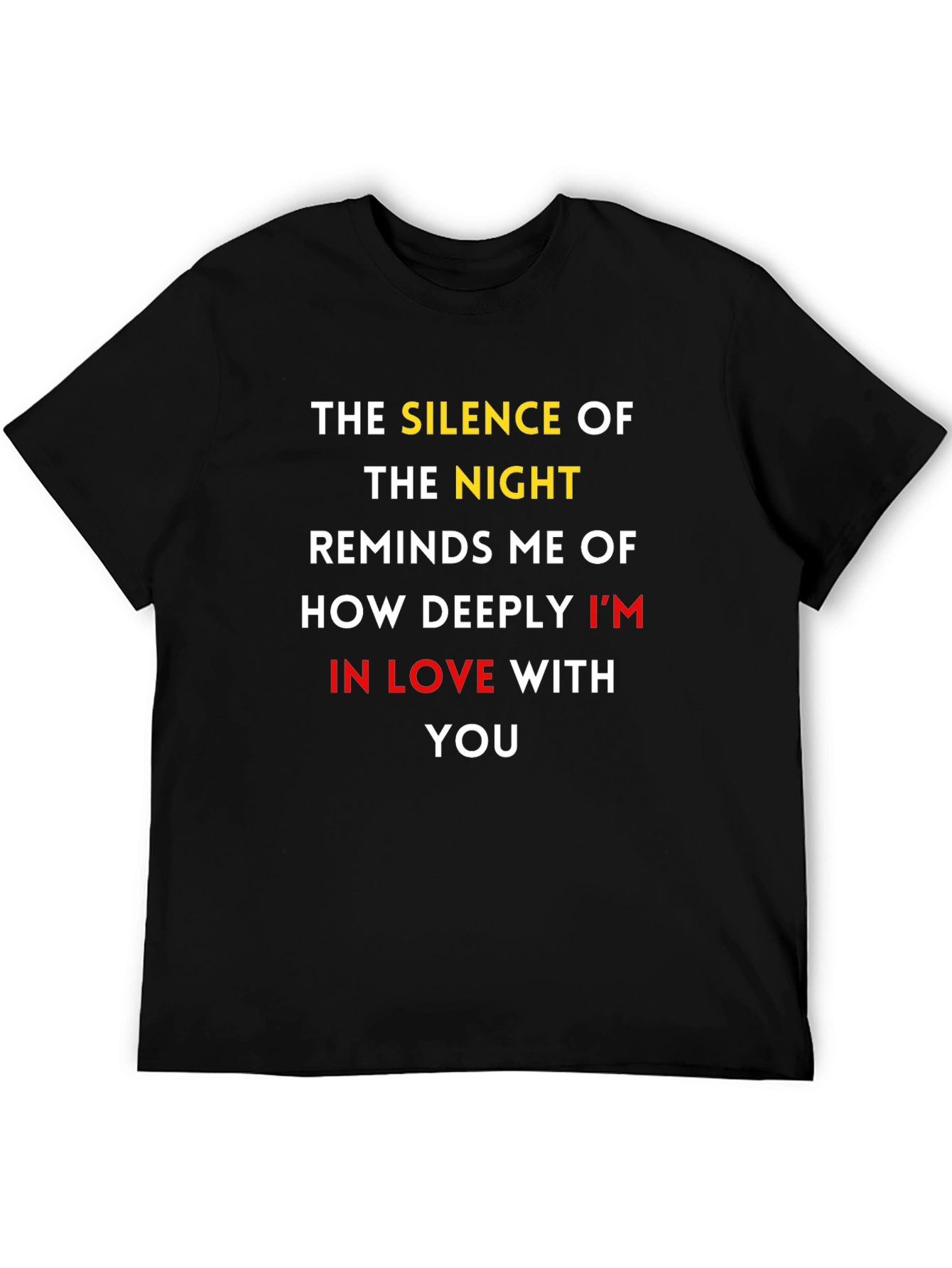Romantic Graphic T-Shirt: Silence of the Night