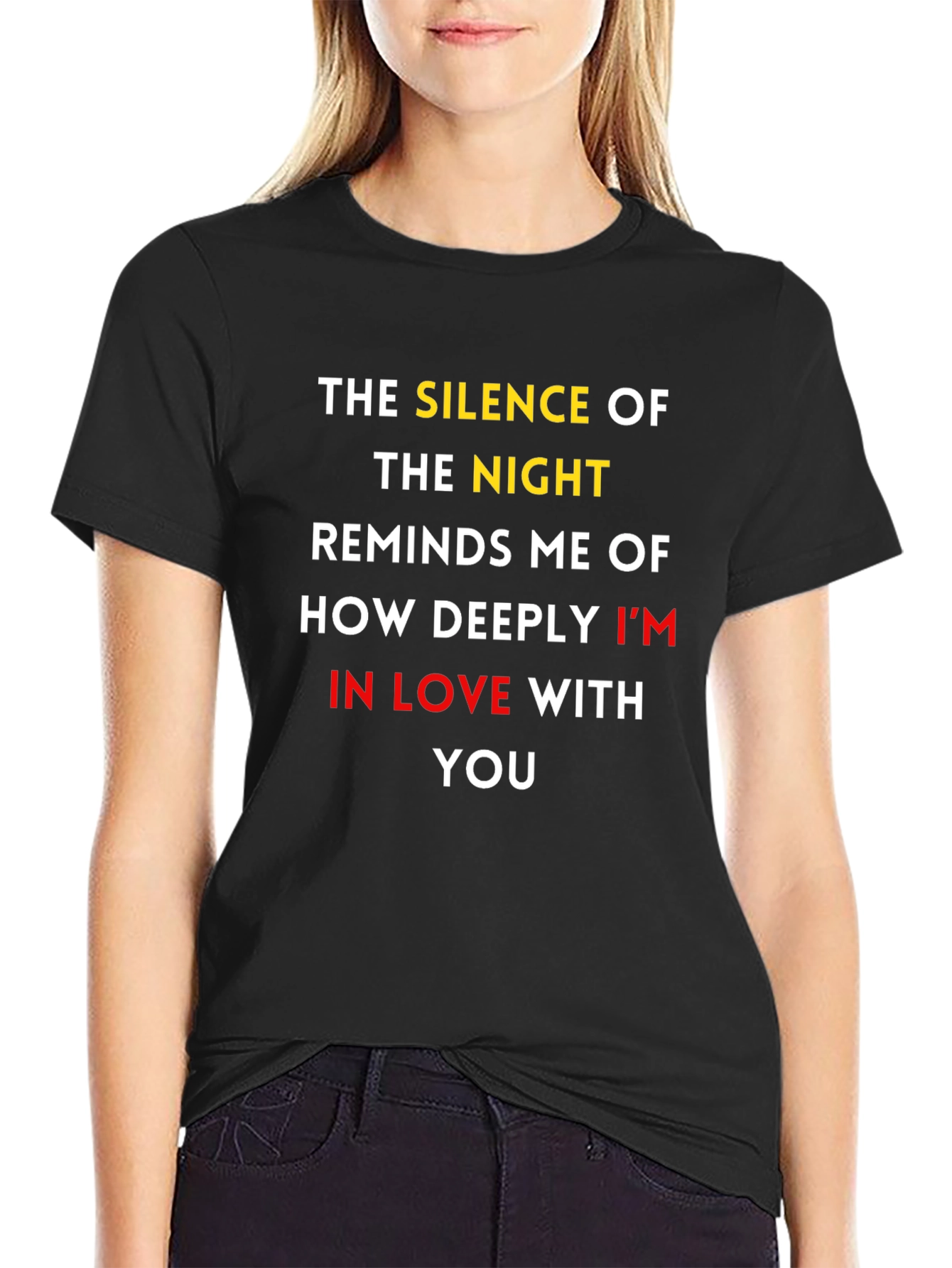 Romantic Graphic T-Shirt: Silence of the Night
