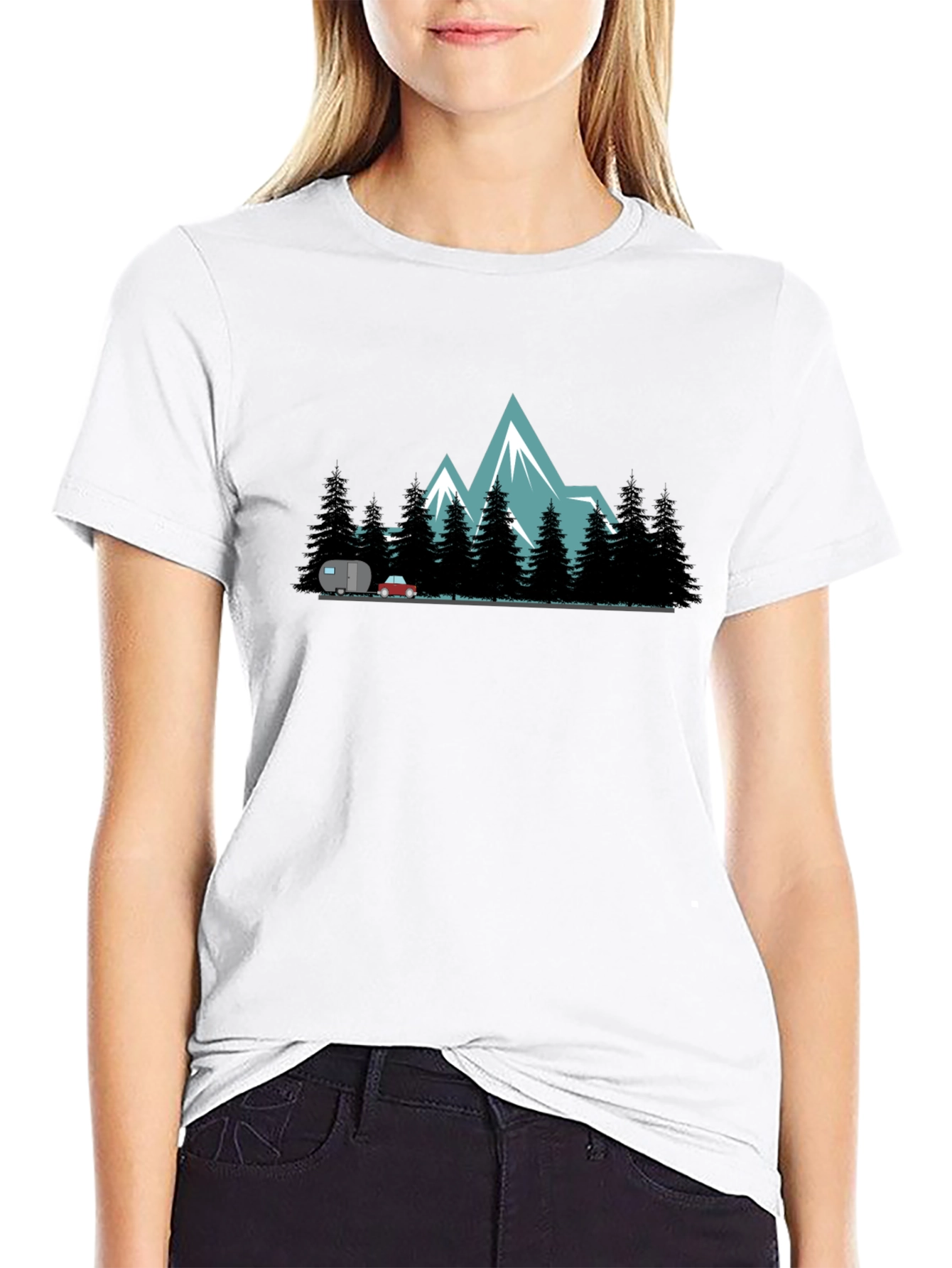 Mountain Adventure Black T-Shirt