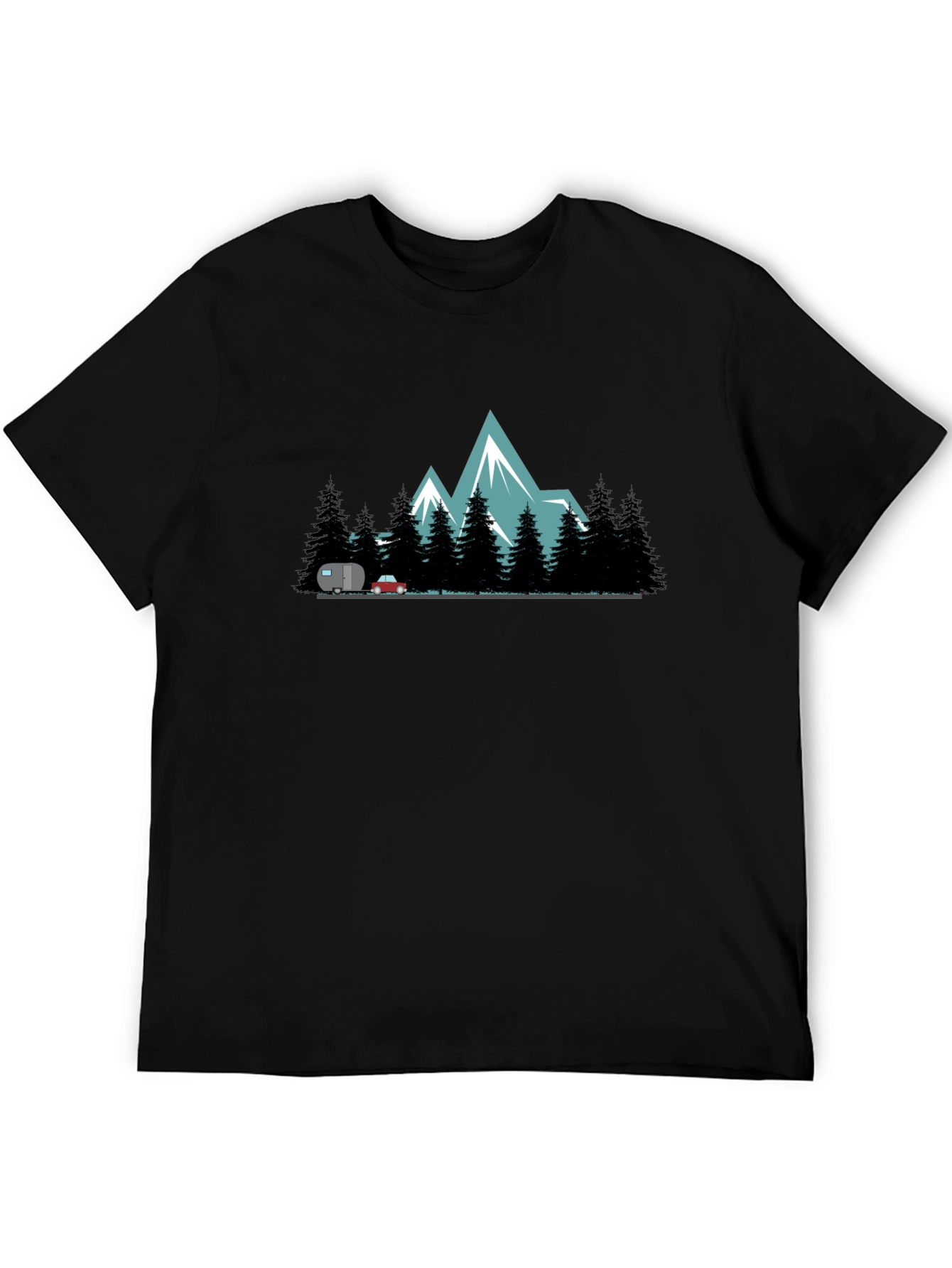 Mountain Adventure Black T-Shirt