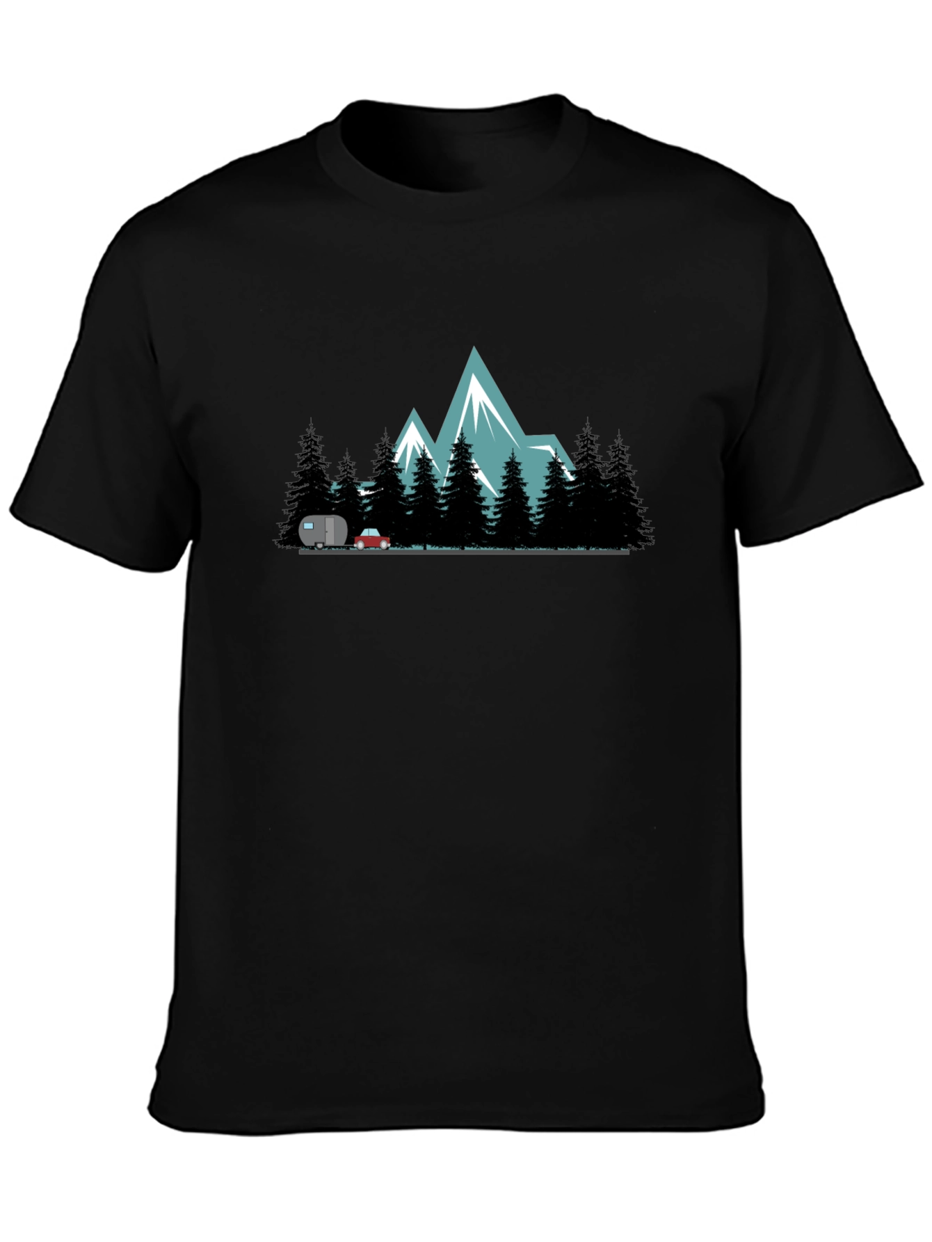 Mountain Adventure Black T-Shirt