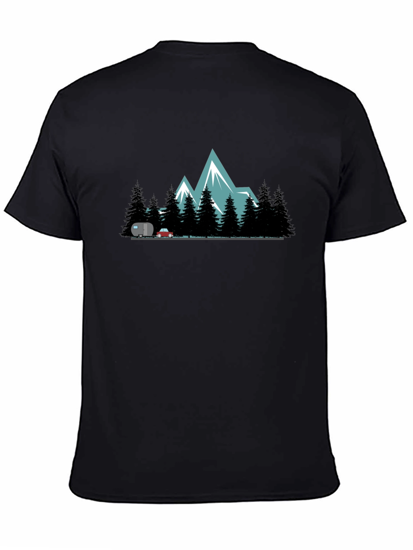 Mountain Adventure Black T-Shirt