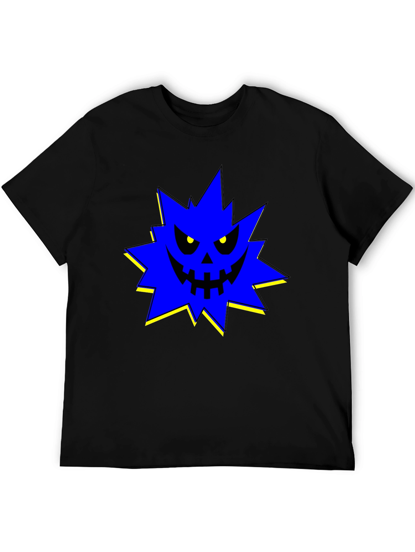 Edgy Spiky Monster Graphic T-Shirt