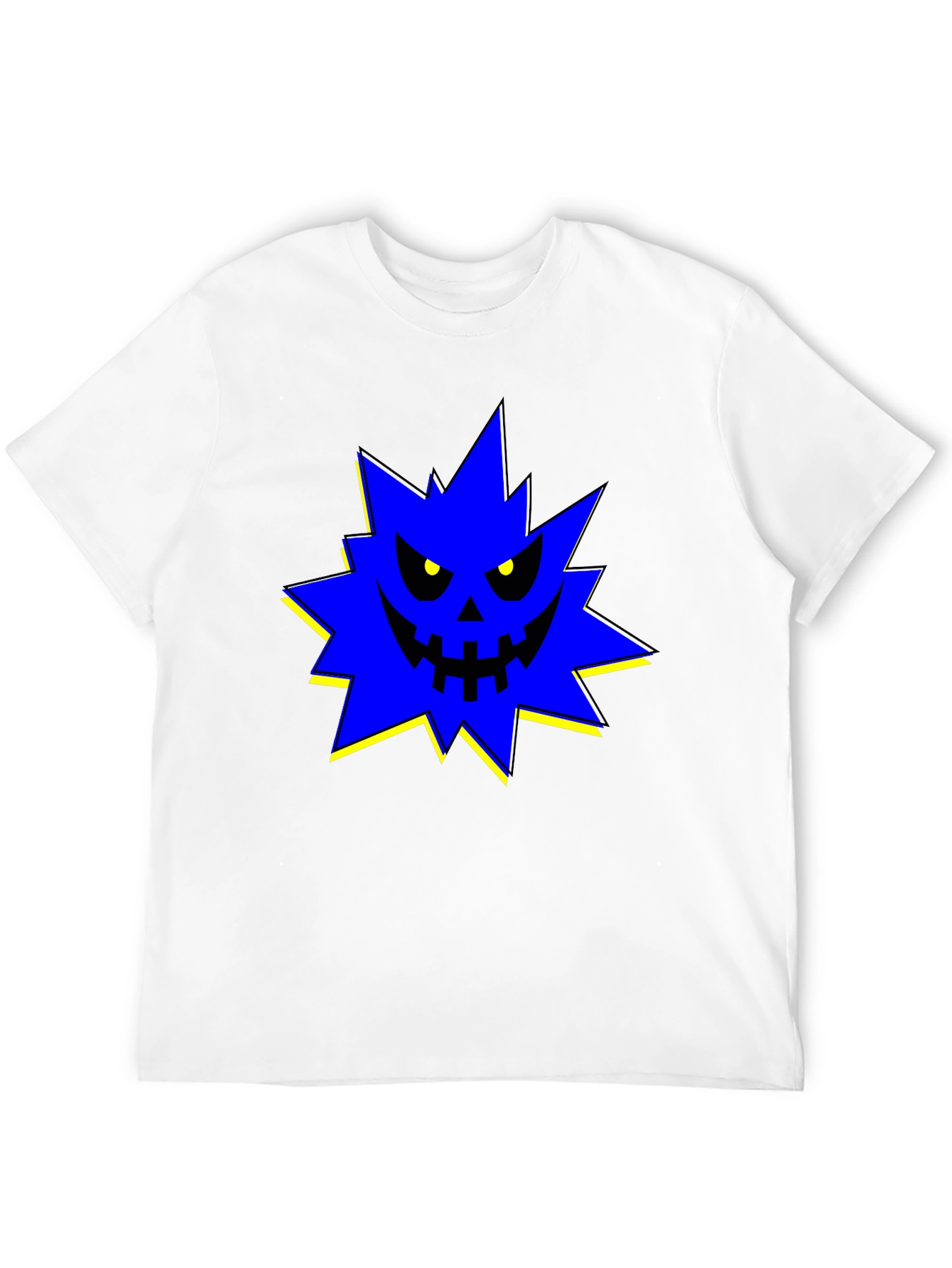 Edgy Spiky Monster Graphic T-Shirt