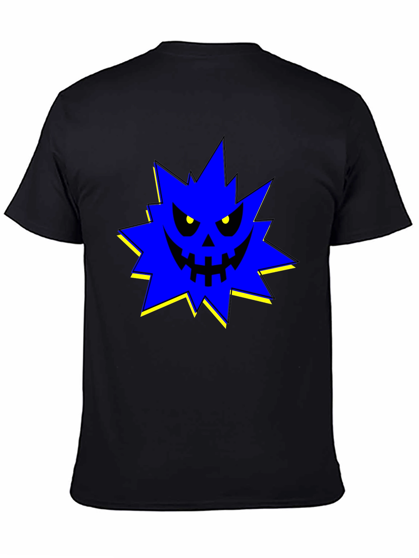 Edgy Spiky Monster Graphic T-Shirt